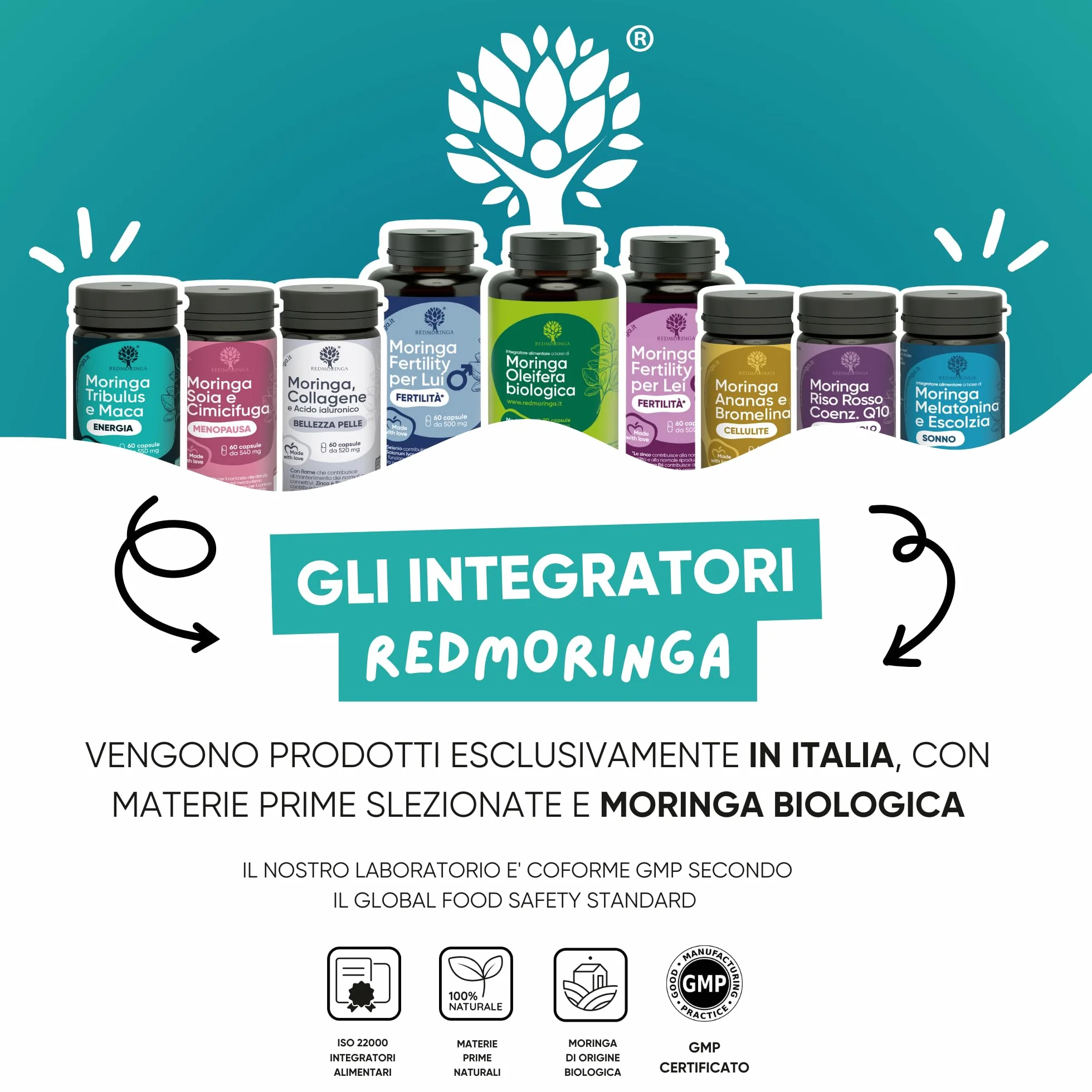 Trattamento BOOST T Uomo – T-Booster Potente con Tribulus Terrestris 90% Saponine + Maca Peruviana + Moringa BIO + Zinco 300 Compresse | Forza, Massa e Vigore | RedMoringa