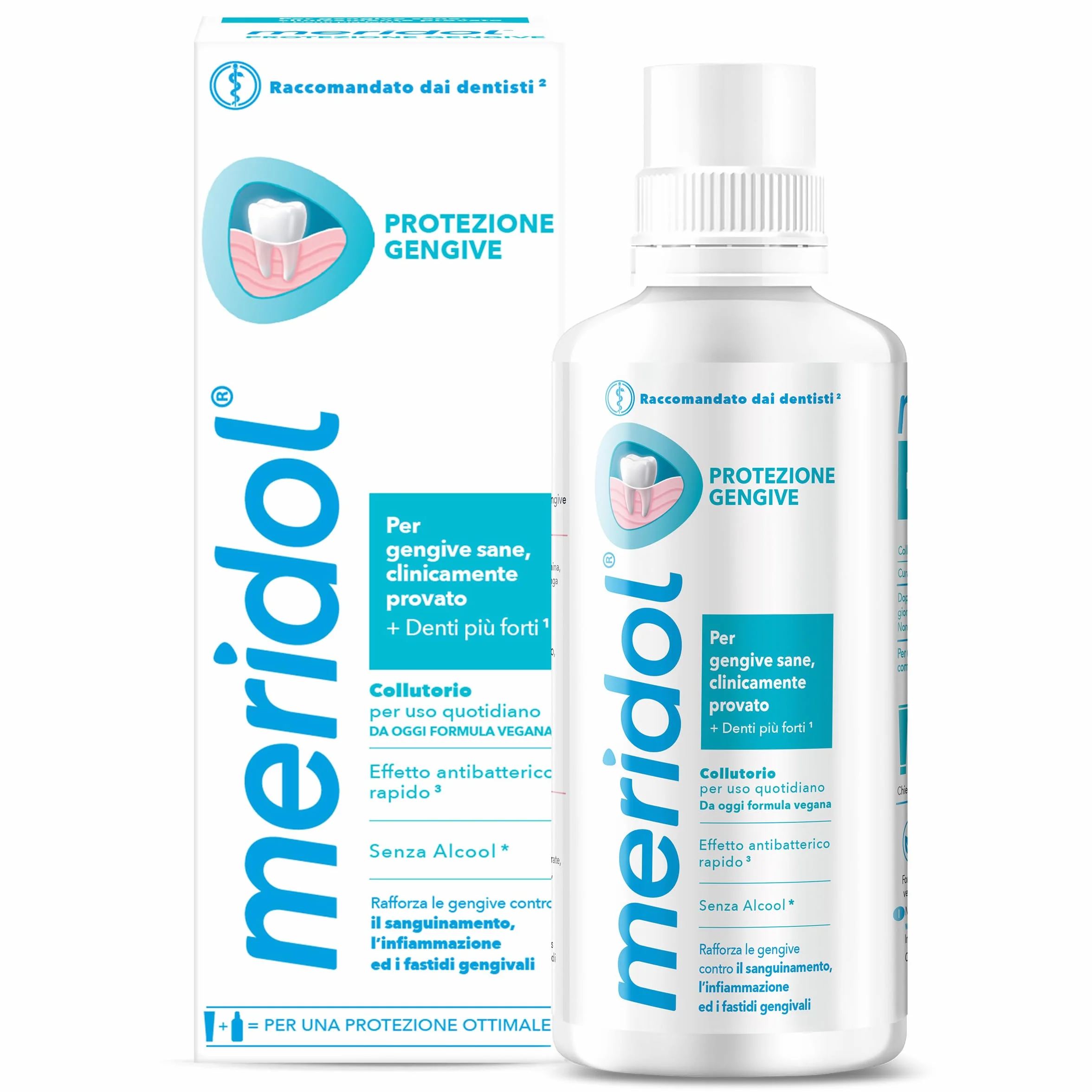 meridol Collutorio Protezione Gengive 2x400ml Antibatterico 0% Alcohol