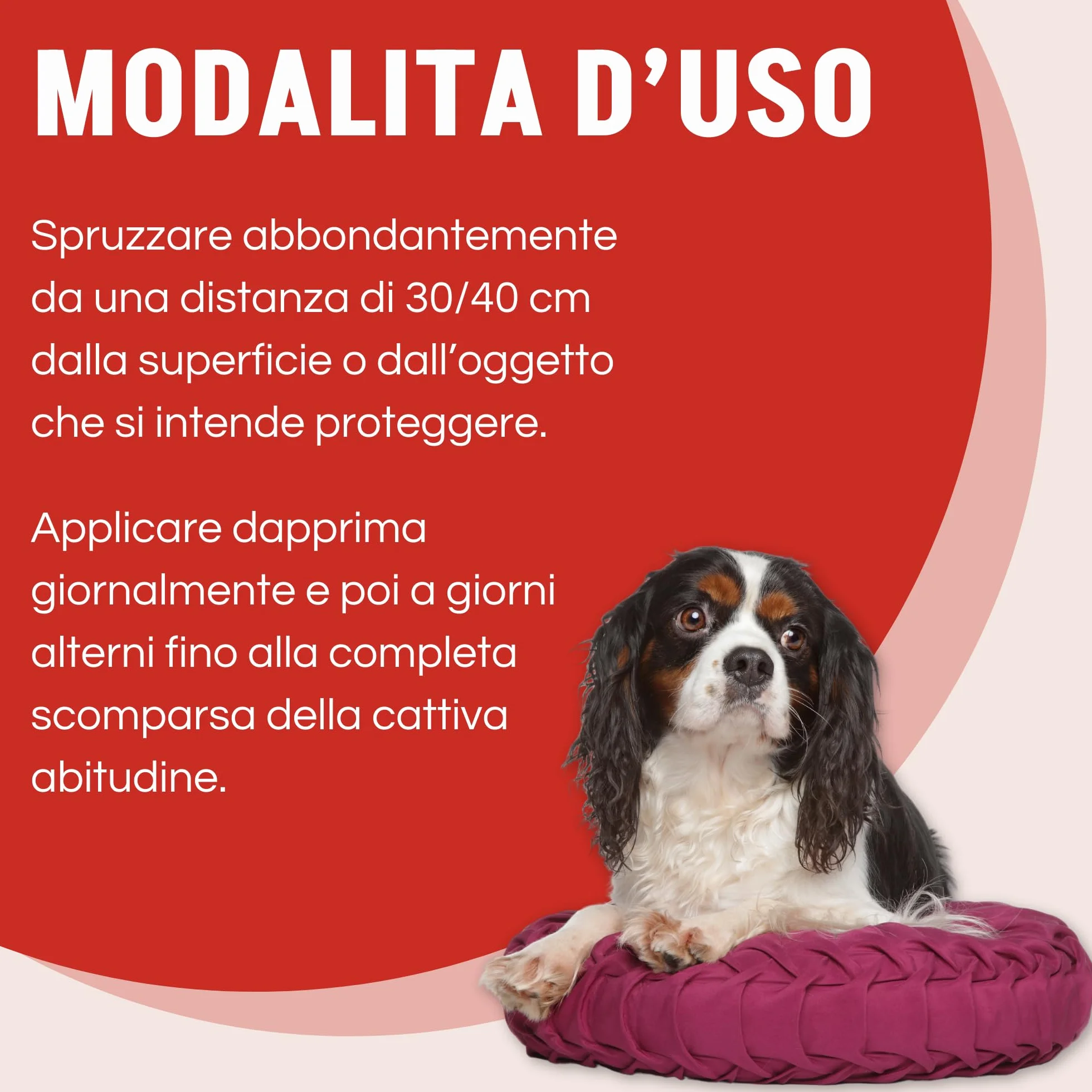 Disabituante Spray Repellente per Cani e Gatti 500 ml Barriera Olfattiva Naturale