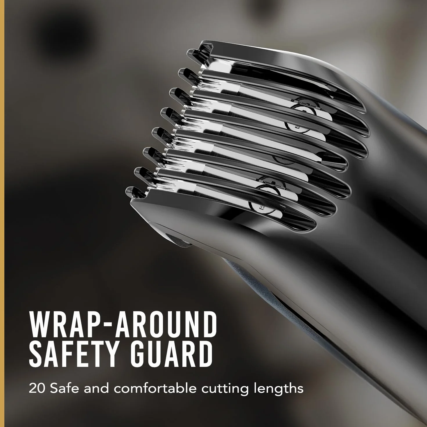 WAHL Manscaper Lithium Trimmer Corpo e Parti Intime impermeabile bagnato/asciutto Smart Trim LED lame Safe-Touch ricaricabile nero