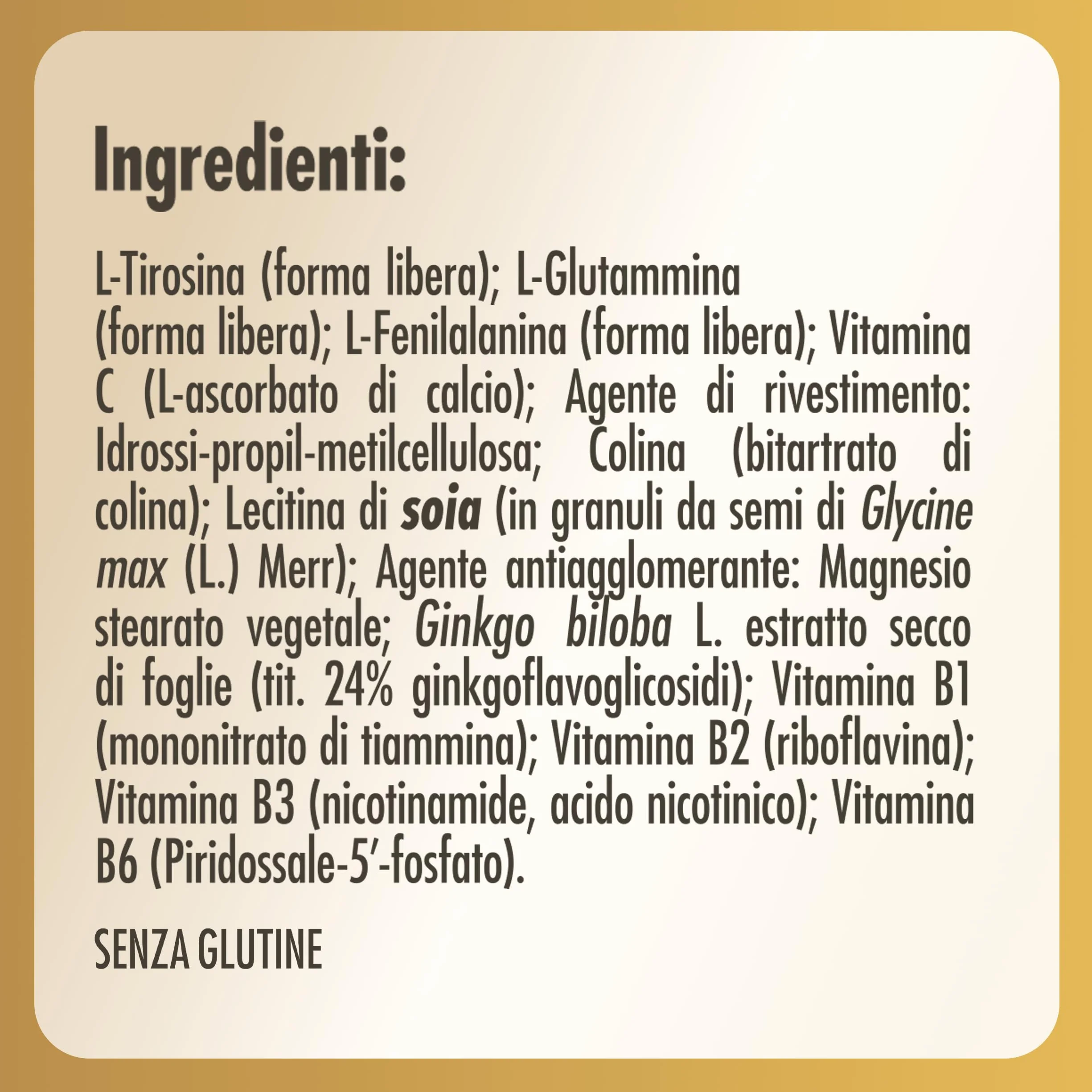 Solgar NEURO NUTRIENTS – Amminoacidi, vitamine del gruppo B e Ginkgo biloba, 30 capsule vegetali
