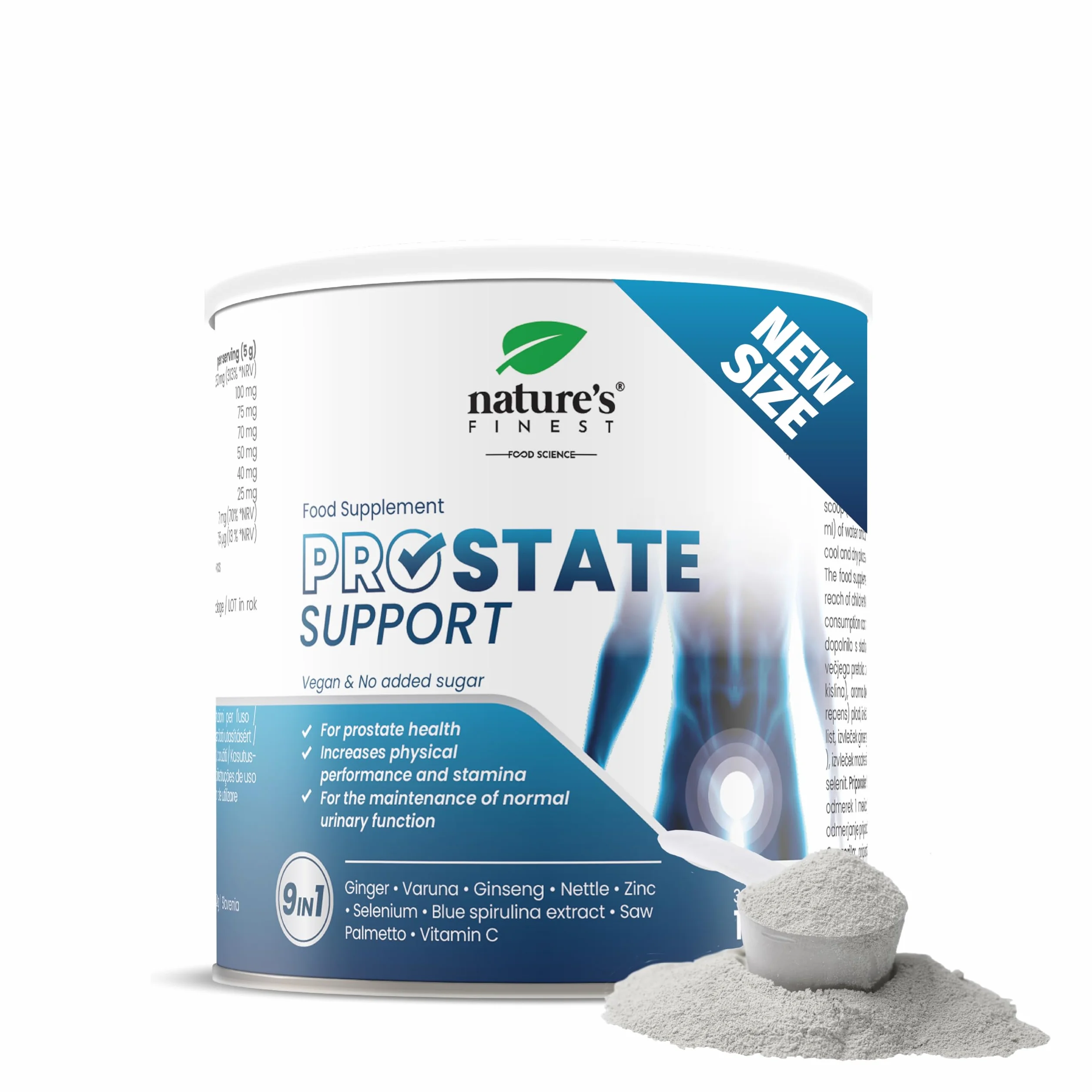 Nature's Finest PROstate Support Saw Palmetto Serenoa Repens Integratore Prostata Formula Naturale Varuna Ortica Ginseng Zinco Alta Bio-Disponibilità 150g