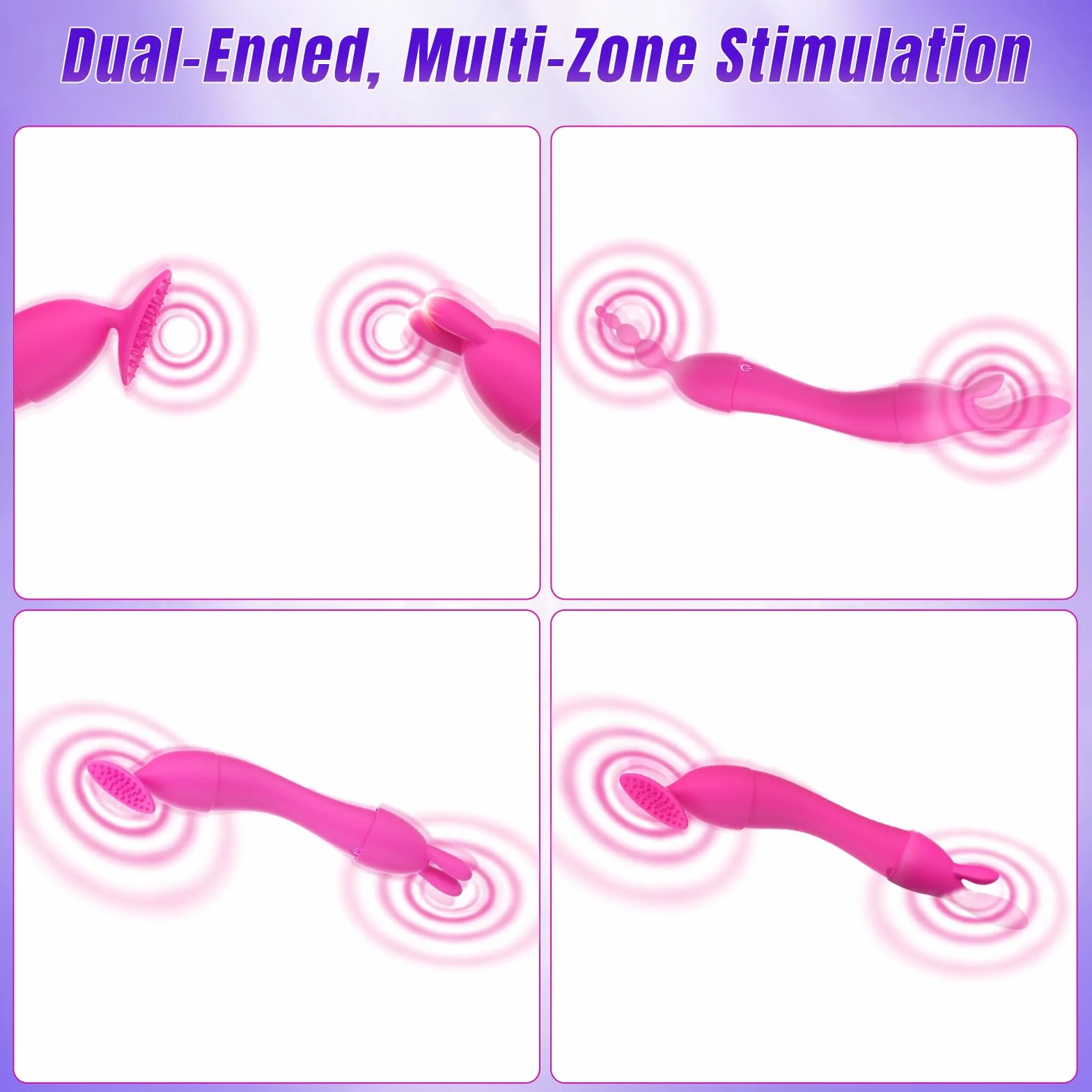 Vibratore Sex Toys Multifunzionale Vibratoreper Donna Professionale, 4-in-1 Set Vibratori con Accessori Intercambiabili, Sexytoysys Donna Coppia Vibratori 20 Modalità Toys Sessuali Clitoride e Punto G