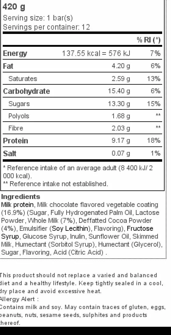 Xcore Protein Snack Biscotto e Crema 35 g Confezione 12 Pezzi