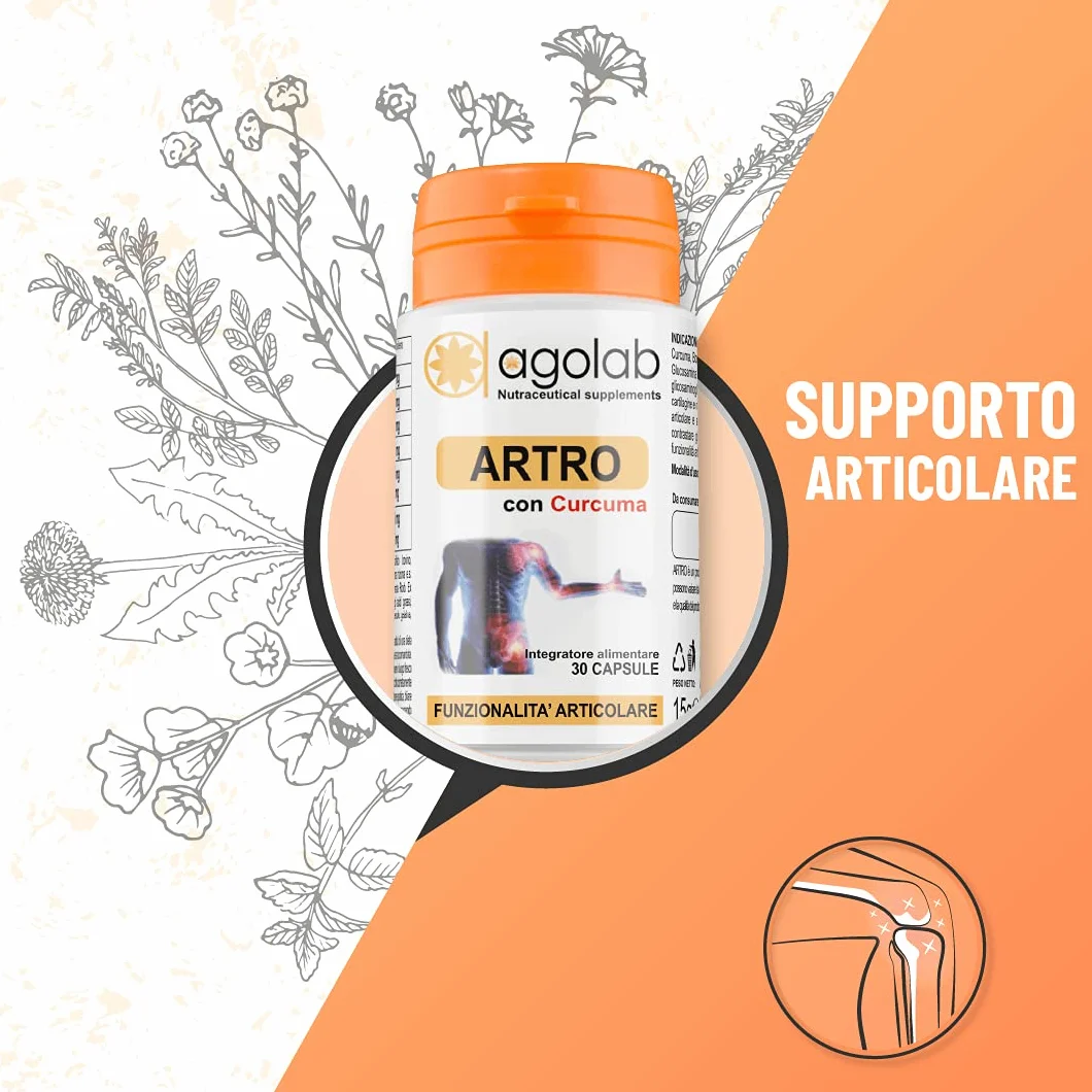 Integratore Glucosamina Condroitina Curcuma Boswellia Collagene Marino Articolare