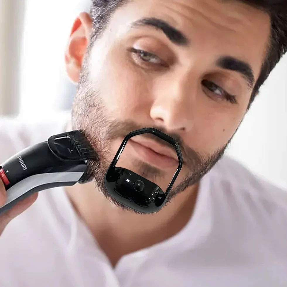 5 Pezzi modelli da barba per pizzetto Pizzetto Trimmer Modello Modello per Lo Styling Della Barba per il Taglio Simmetrico Della Barba da Uomo