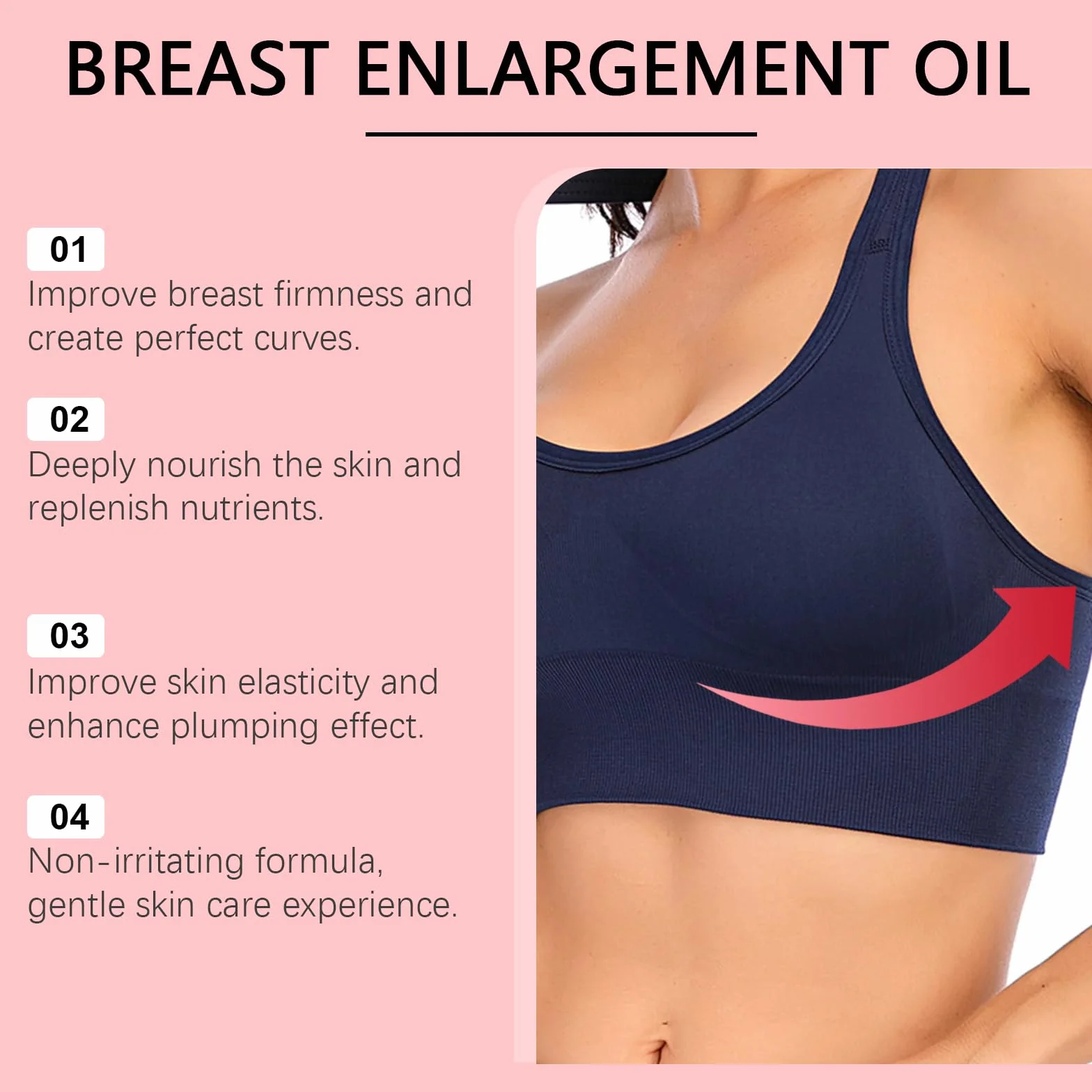 Olio rassodante per il seno naturale 2x30 ml idratante nutriente
