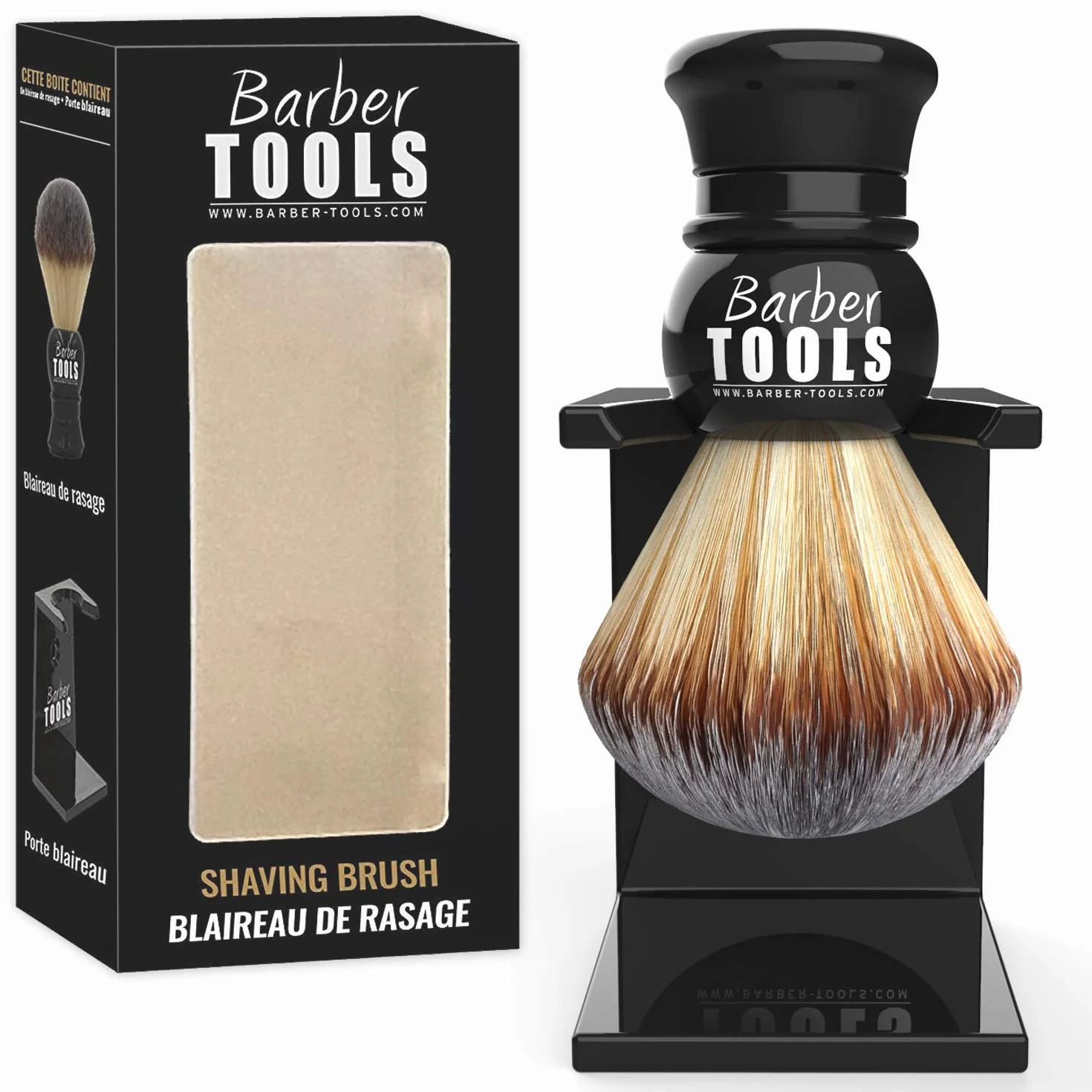 Barber Tools Pennello da Barba con Supporto