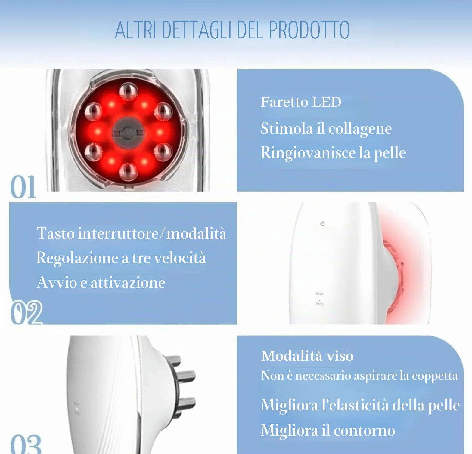 Massaggiatore Anticellulite EMS con Luce Rossa, Dispositivo di Coppettazione Elettrica per Viso e Corpo, Sculpiflex