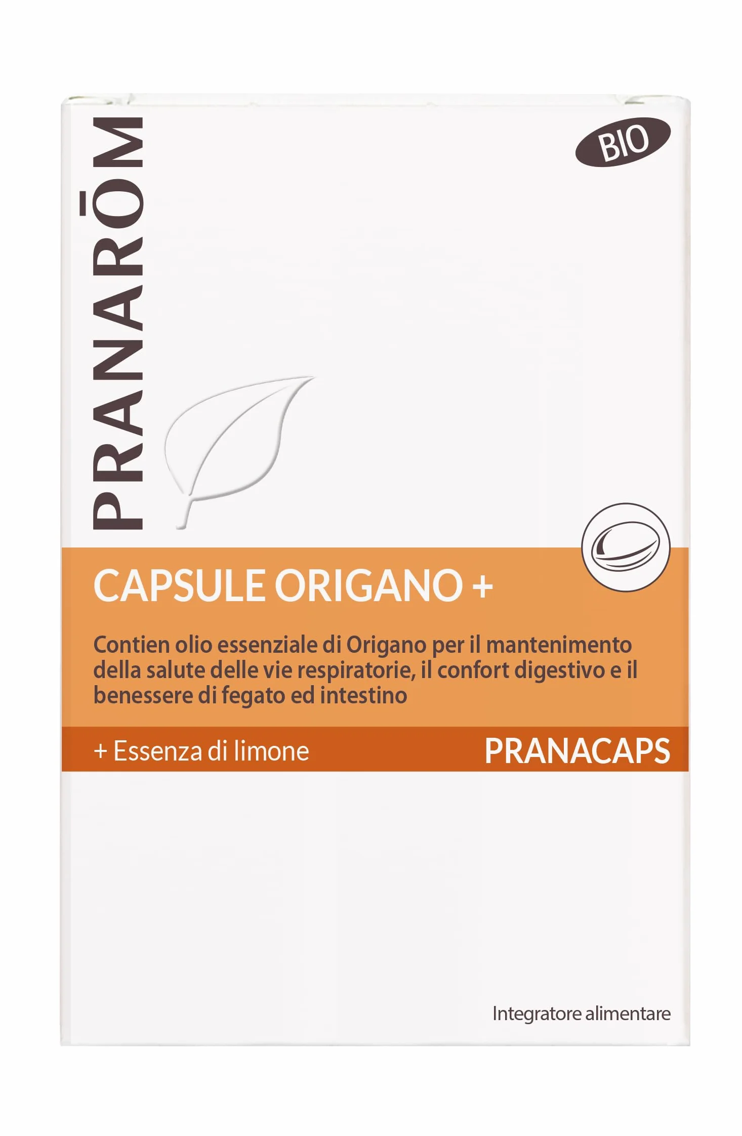 Pranarôm Pranacaps Origano 30 Caps Conforto digestivo Fegato Intestino