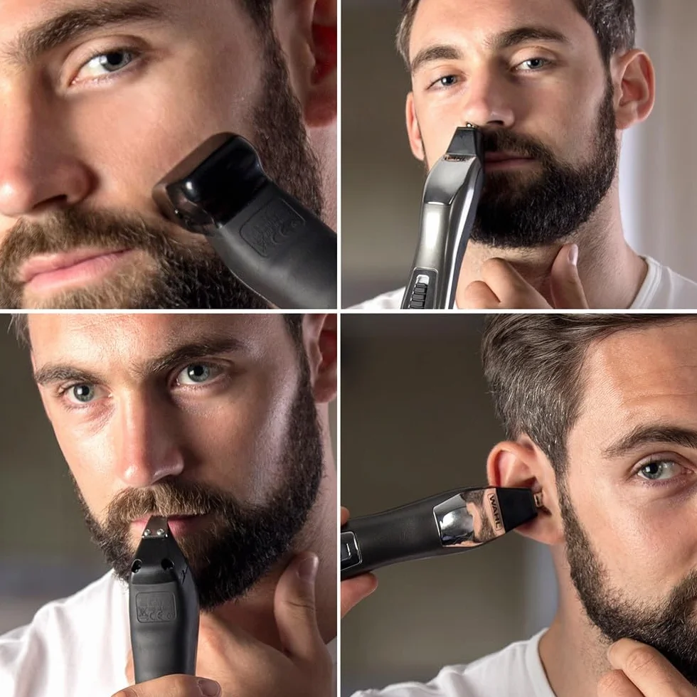 WAHL Chromium 11-in-1 Multigroomer, trimmer per il corpo, regolabarba da uomo, rifinitura della barba, rasatura del corpo, rifinitore sopracciglia completamente lavabile, kit cura maschile