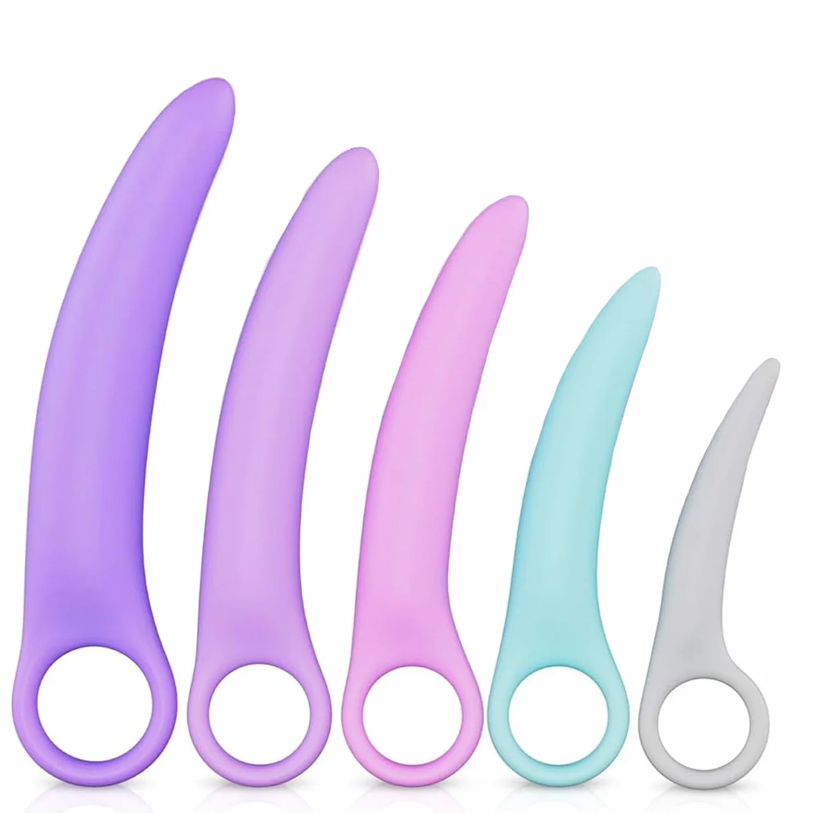 Silicone Dilatatori 5 Pezzi, Dilatatore Vaginale e Anale per Donna e Uomo