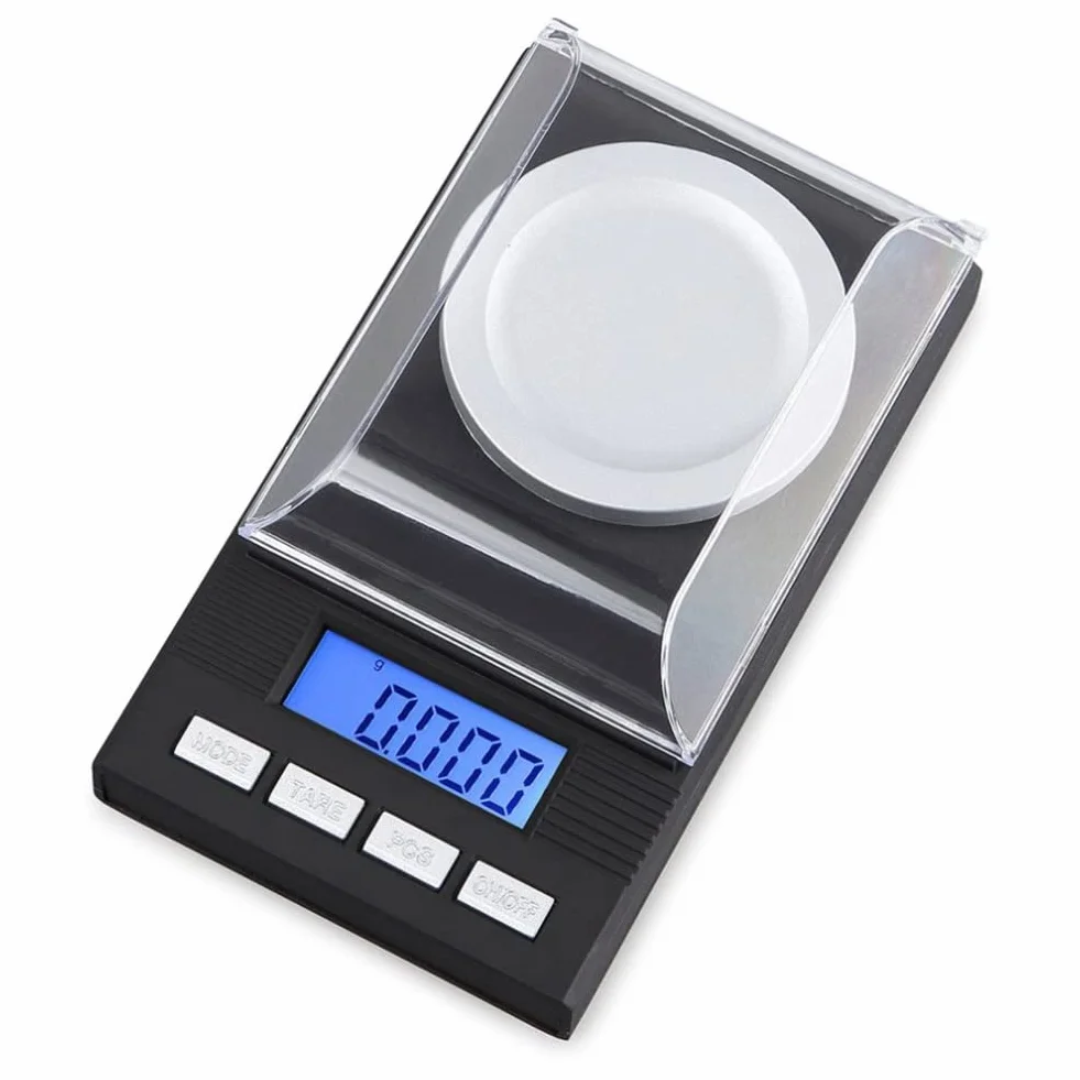 Bilancia elettronica di precisione 50G/0.001G digitale tascabile display LCD