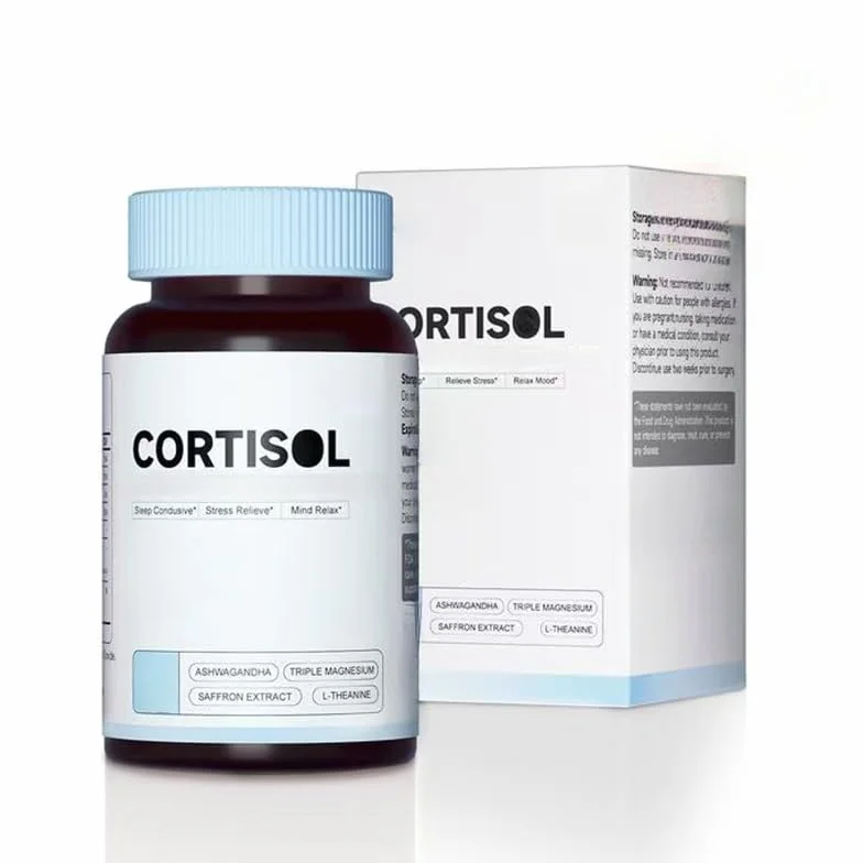Cortisolo Disintossicazione per Donne e Uomini - Controllo Riduzione Livelli Elevati - Equilibrio Calma Stress Relief Salute Ghiandole