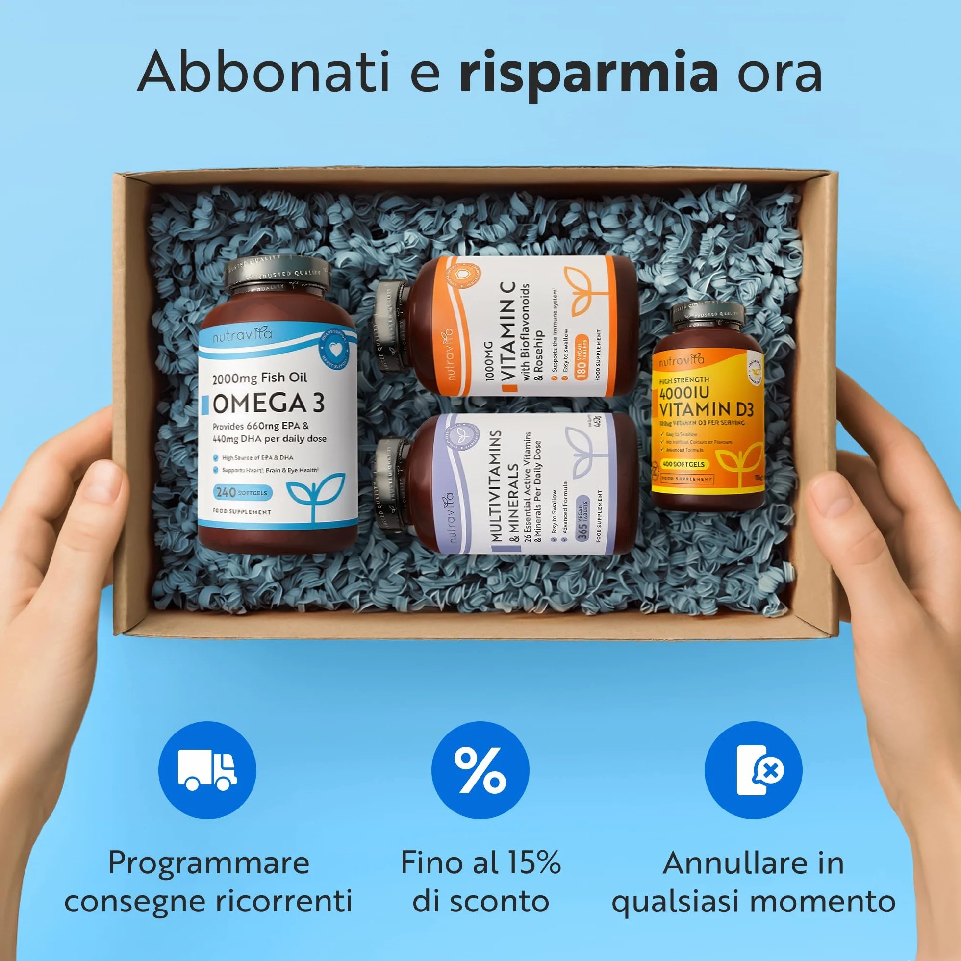 Nutravita Glucosamina Condroitina Complesso - 180 Capsule Alto Dosaggio per 6 Mesi - Glucosamine Complex con Vitamina C, Estratti di Cinorrodo, Zenzero e Curcuma - Prodotto nel Regno Unito