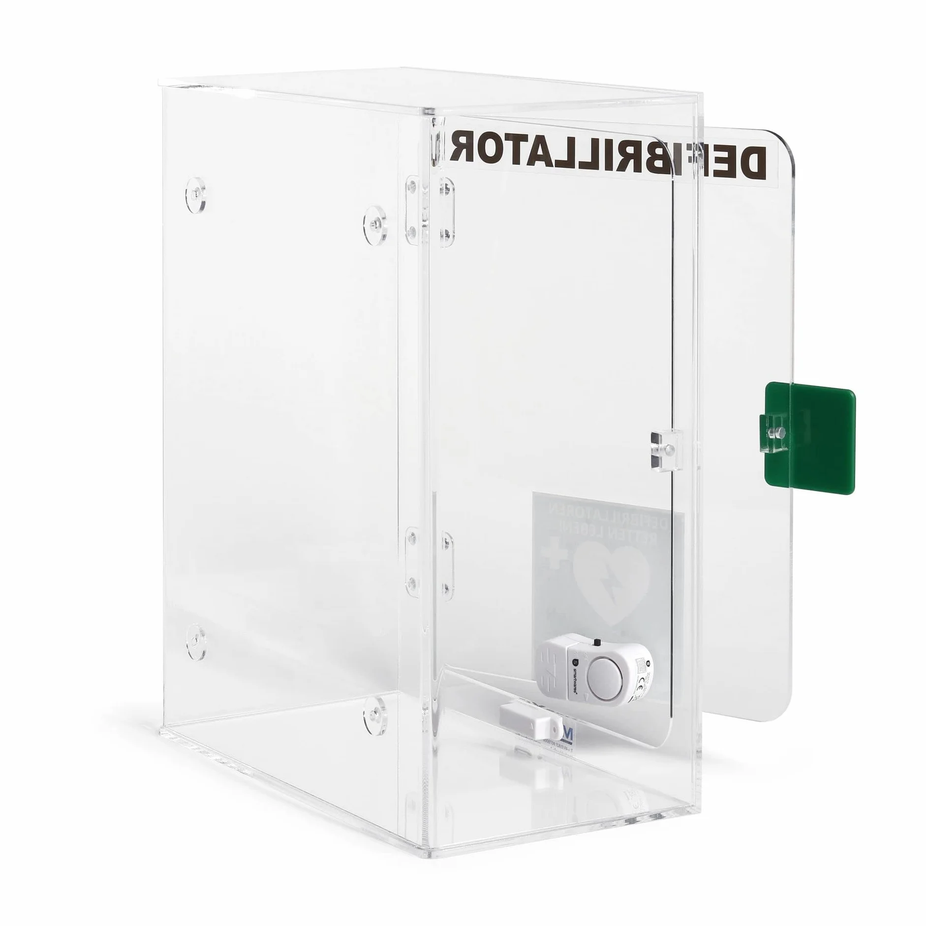 Armadietto per Defibrillatore MedX5, Uso Interno con Allarme 95dB, Made in Germany