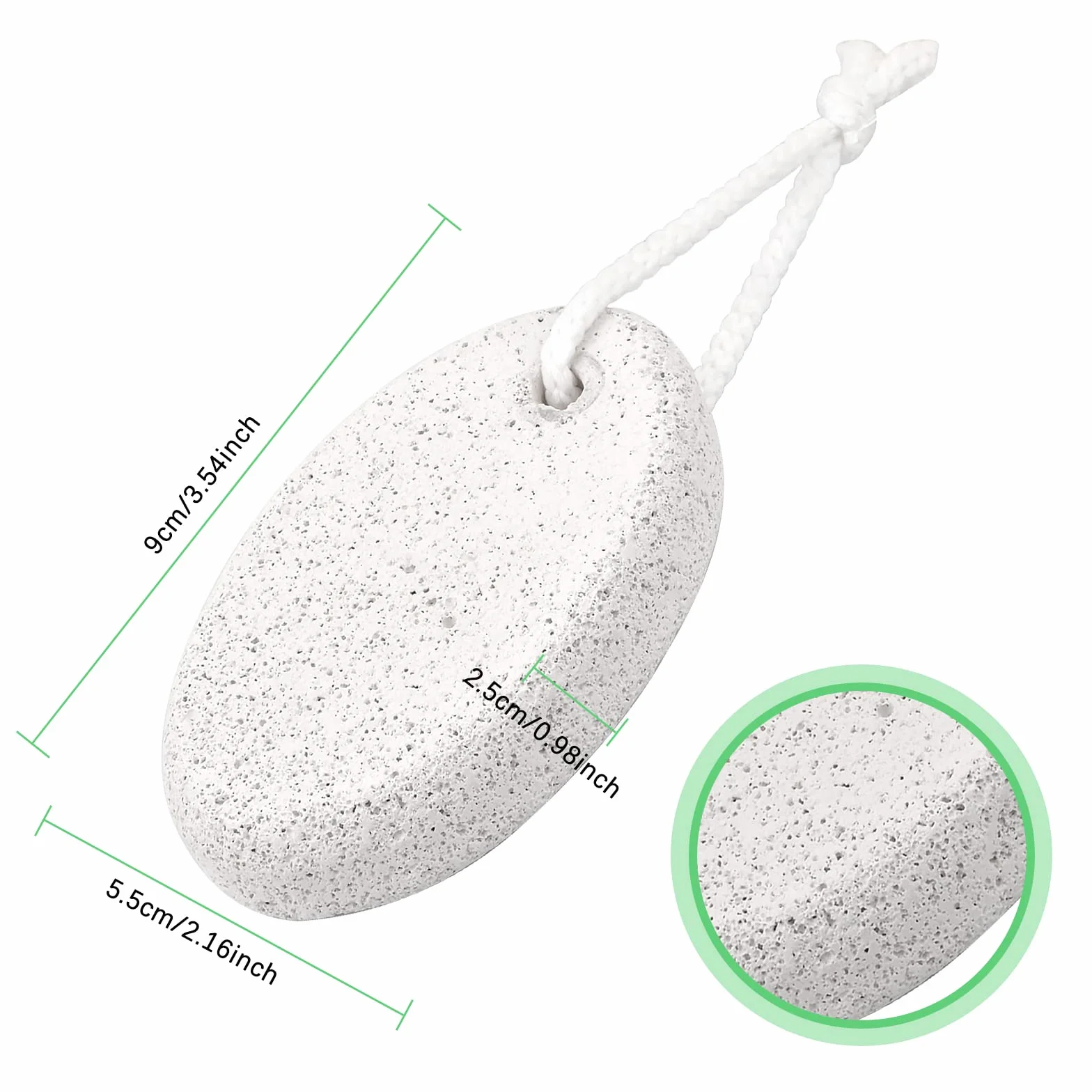 Pietra Pomice Naturale 2 Pezzi per Cura dei Piedi - Rimozione Calli e Peeling