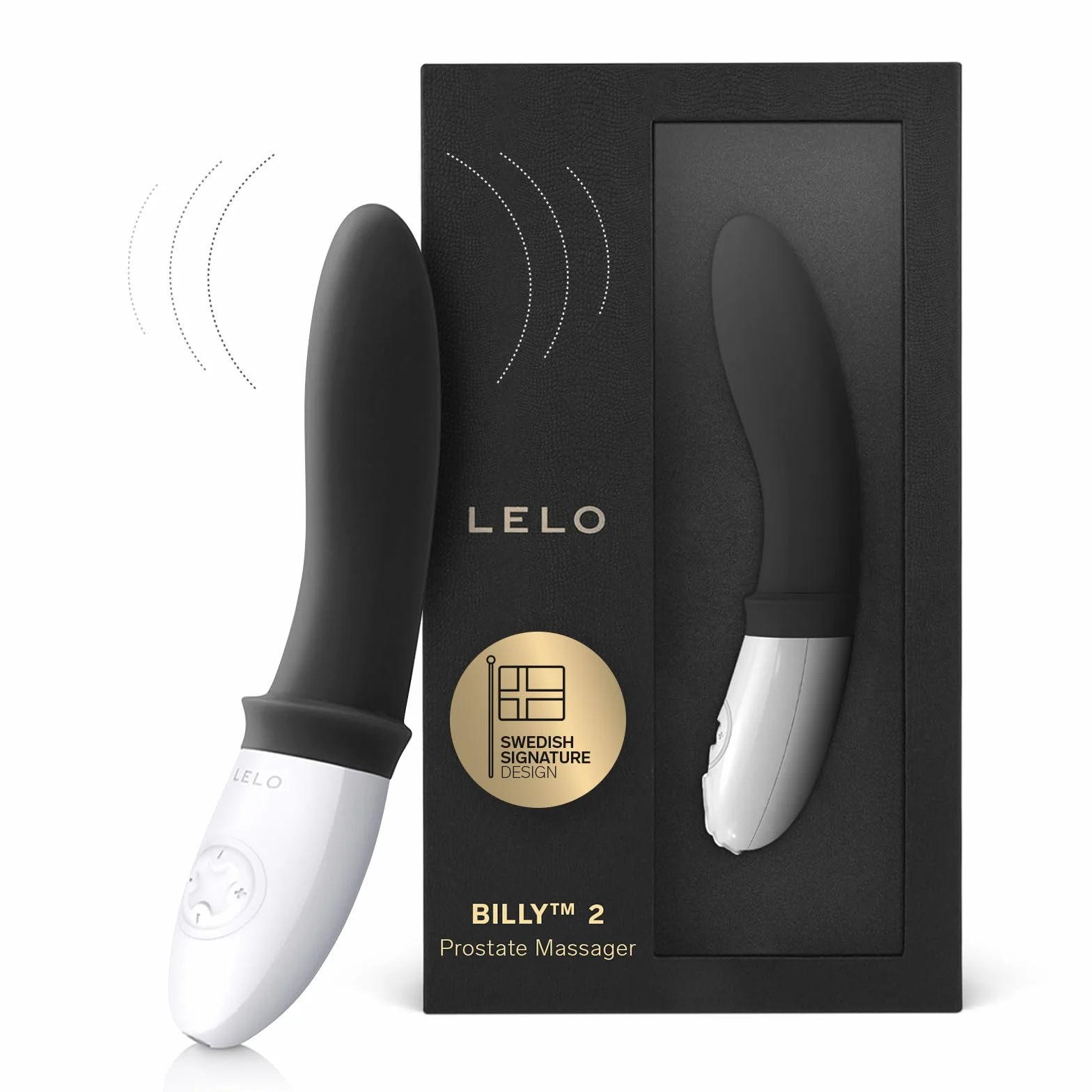 LELO BILLY 2 Massaggiatore Prostatico, Stimolatore Impermeabile per l’Uomo, Sex Toy Liscio e Ricaricabile per il Punto P, Vibratori anali, Nero