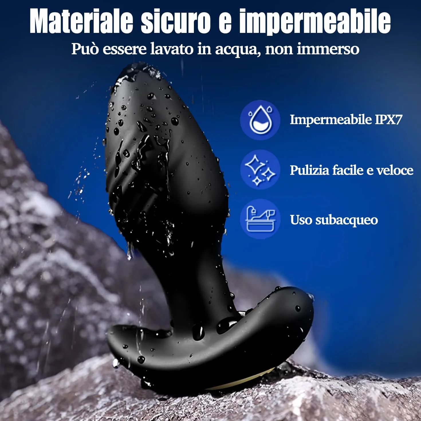 Vibratore Anale Sexytoysys Uomo Plug Anale-Dilatatore donna Vibratoreper Donna Professionale Plug Anale Telecomando APP Sexytoysys Coppia Vibratori Plug Analesex Toy Vibratore per Uomo Sex Toys (Nero)