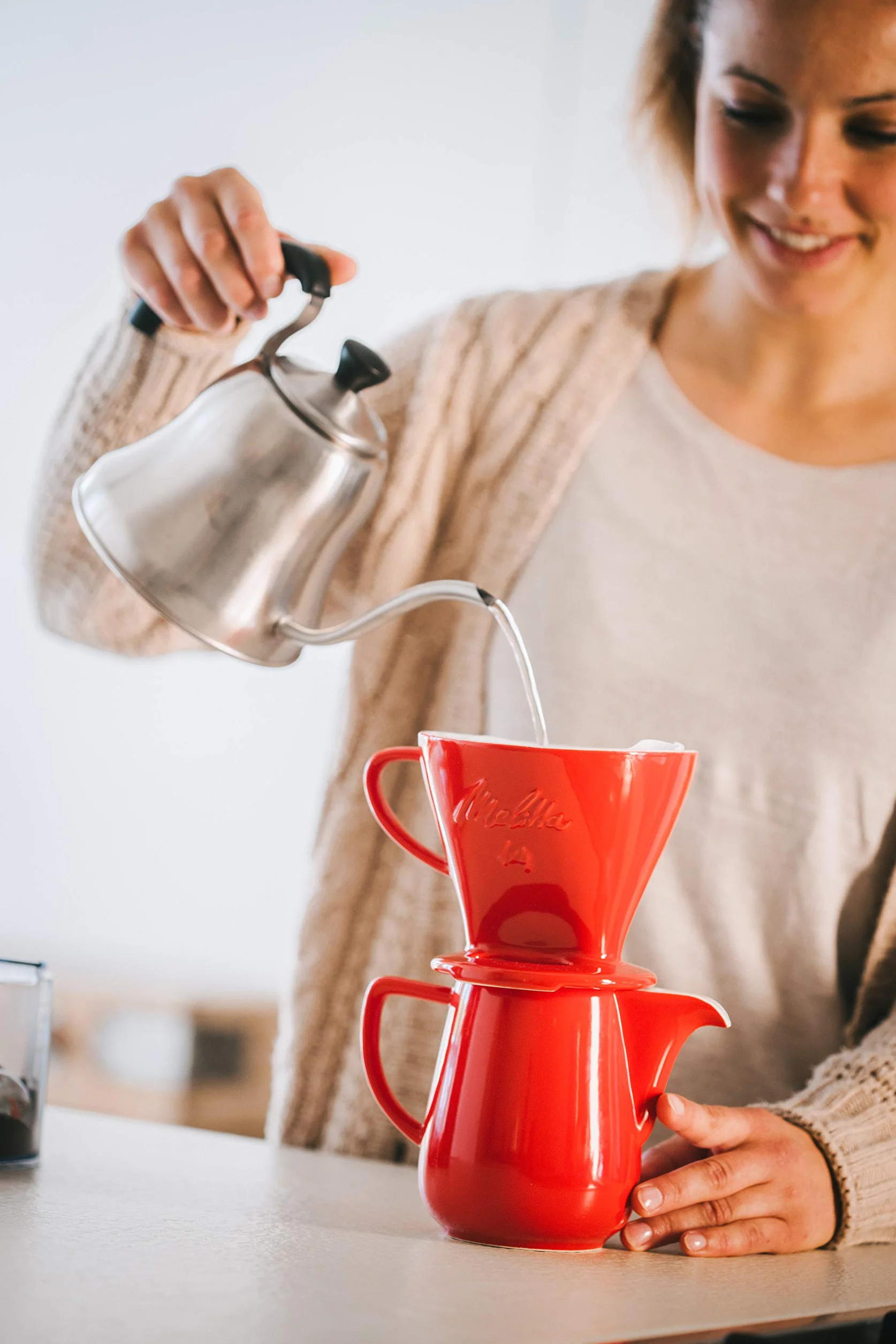 Melitta, 80 filtri per caffé, Dimensioni 1x4, Per caffettiera a filtri, Original, Scuro