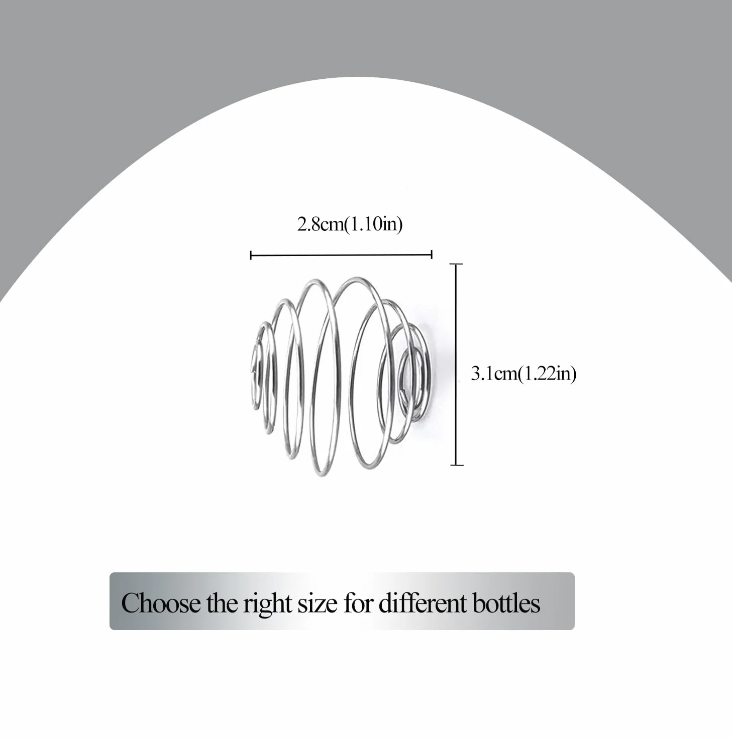 4 Pz Piccolo Miscelatore Sfera In Acciaio Inox,Imballaggio Portatile In Alluminio,Miscelatore Metallo Molla Per Bottiglia Tazza,Protein Shaker Sfera,shaker Per Proteine(3,1 * 2,8 cm)