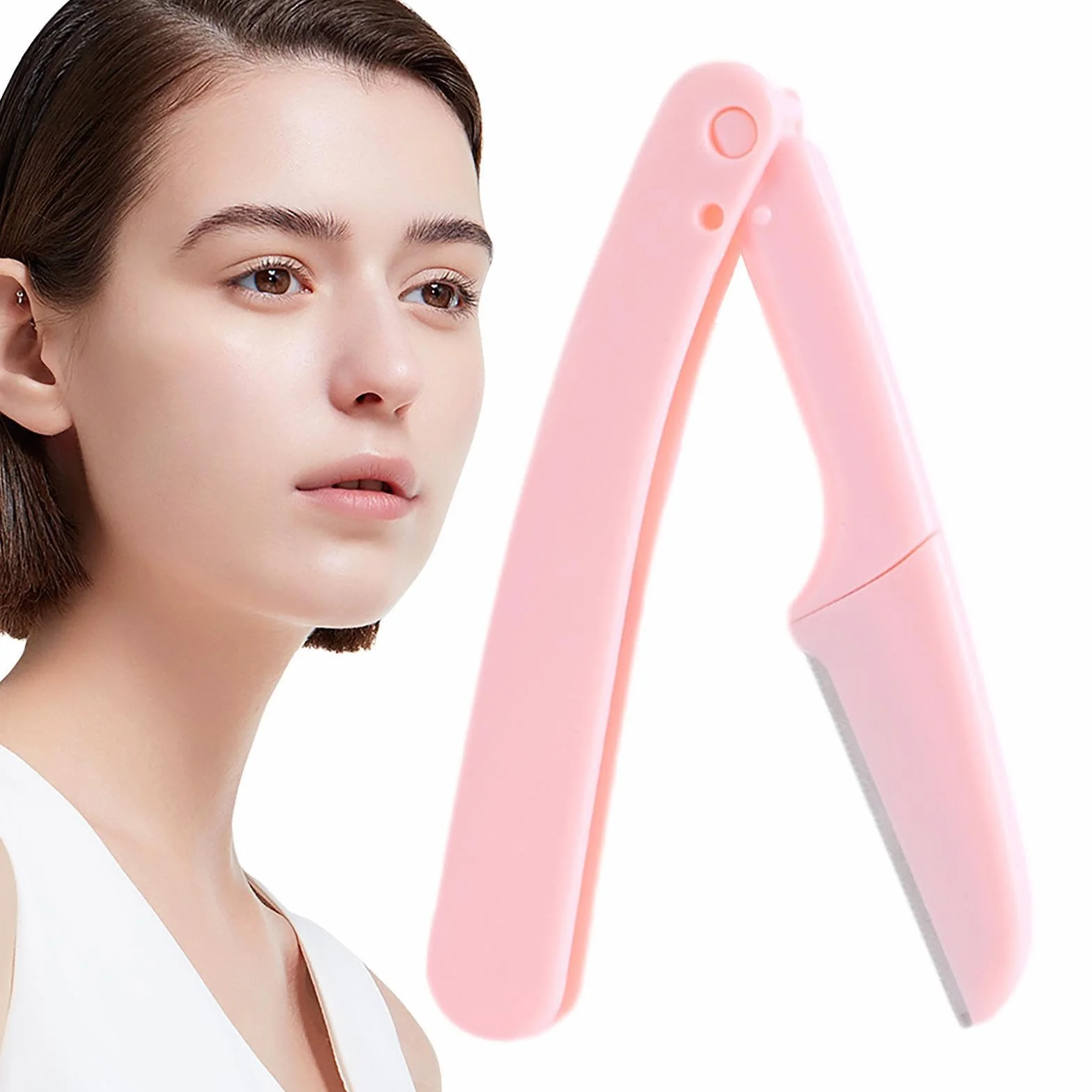 Trimmer sopracciglia pieghevole professionale portatile per donne principianti
