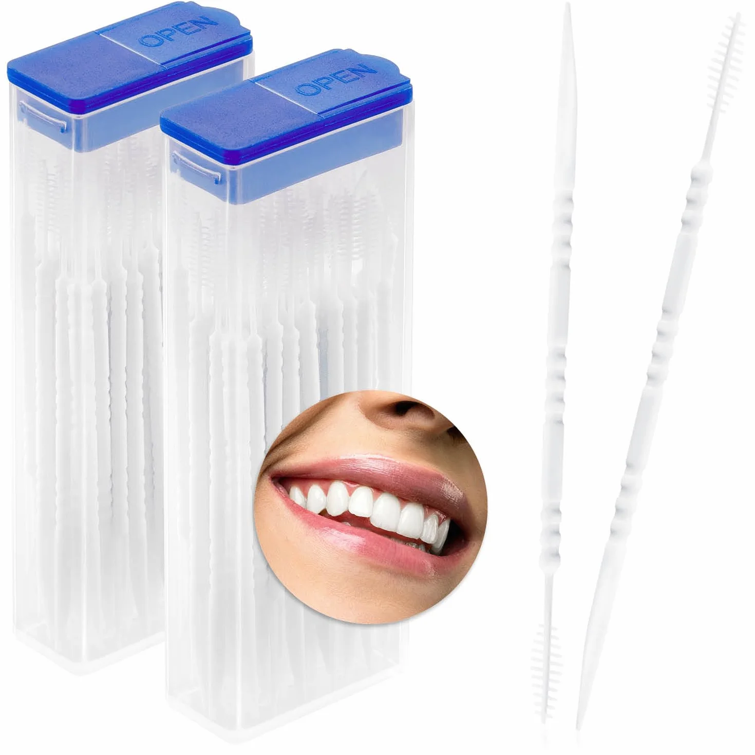 COM-FOUR® 120x Spazzola interdentale con distributore, spazzole per pulizia denti