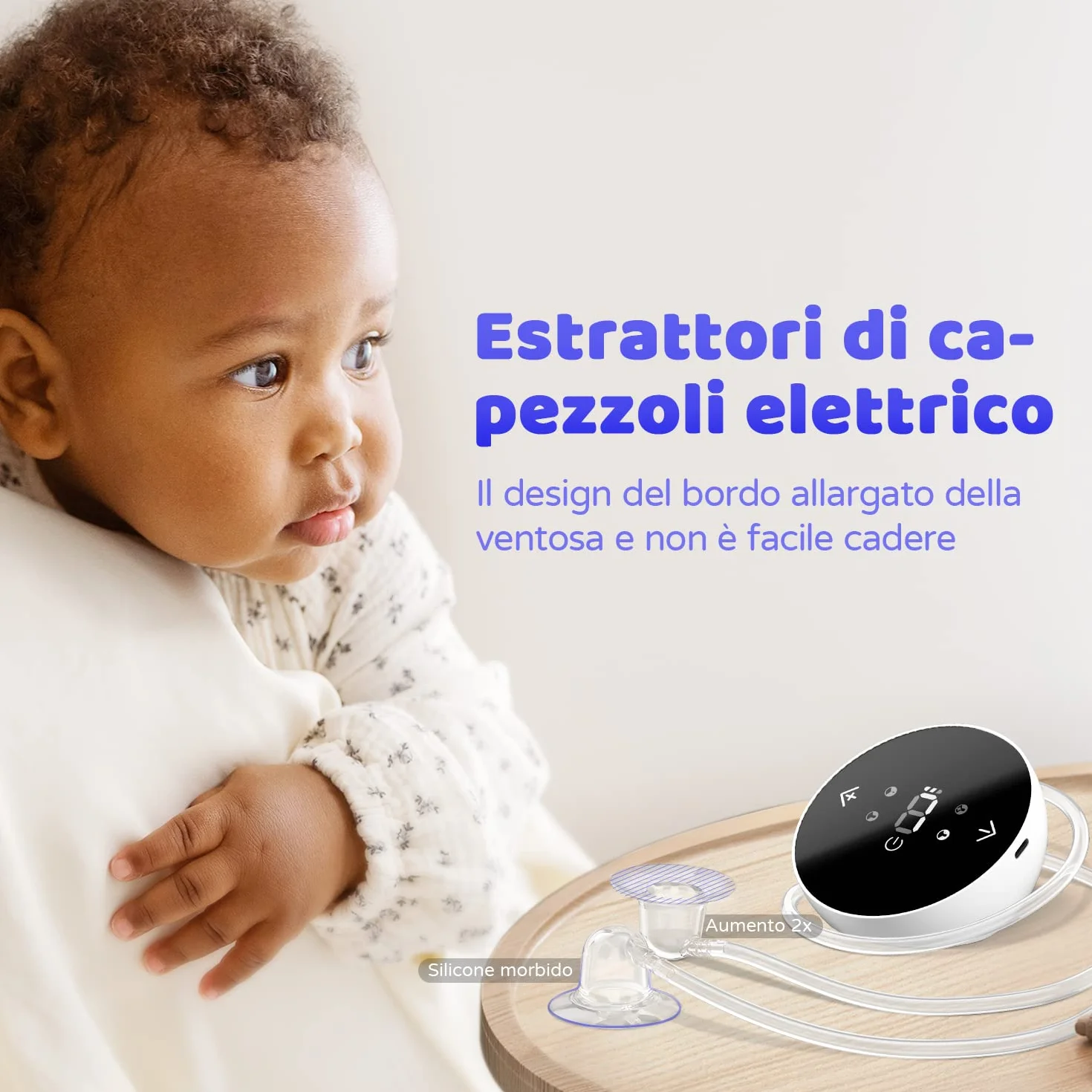 Correttore elettrico per capezzoli, pompa portatile per capezzoli, estrattore capezzolo invertito, ventose ricaricabili per capezzoli piatti, affondati e corti, massaggi capezzoli, 4 pezzi