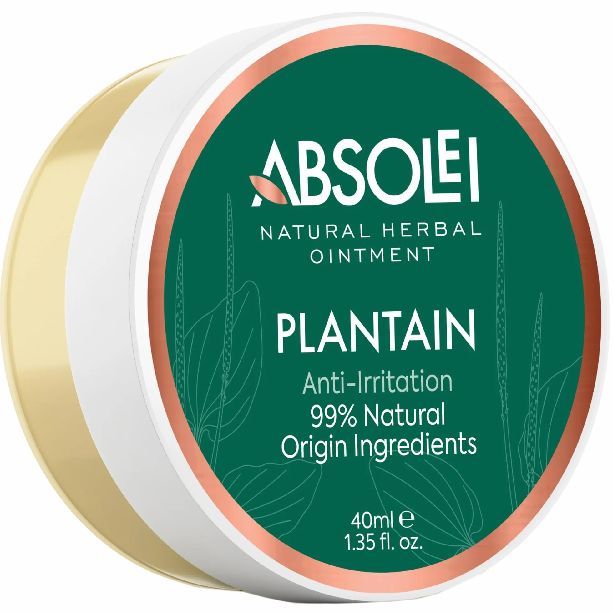 Pomata Piantaggine, Pomata Naturale contro Prurito, Eruzioni Cutanee e Punture di Zanzare, 40 ml