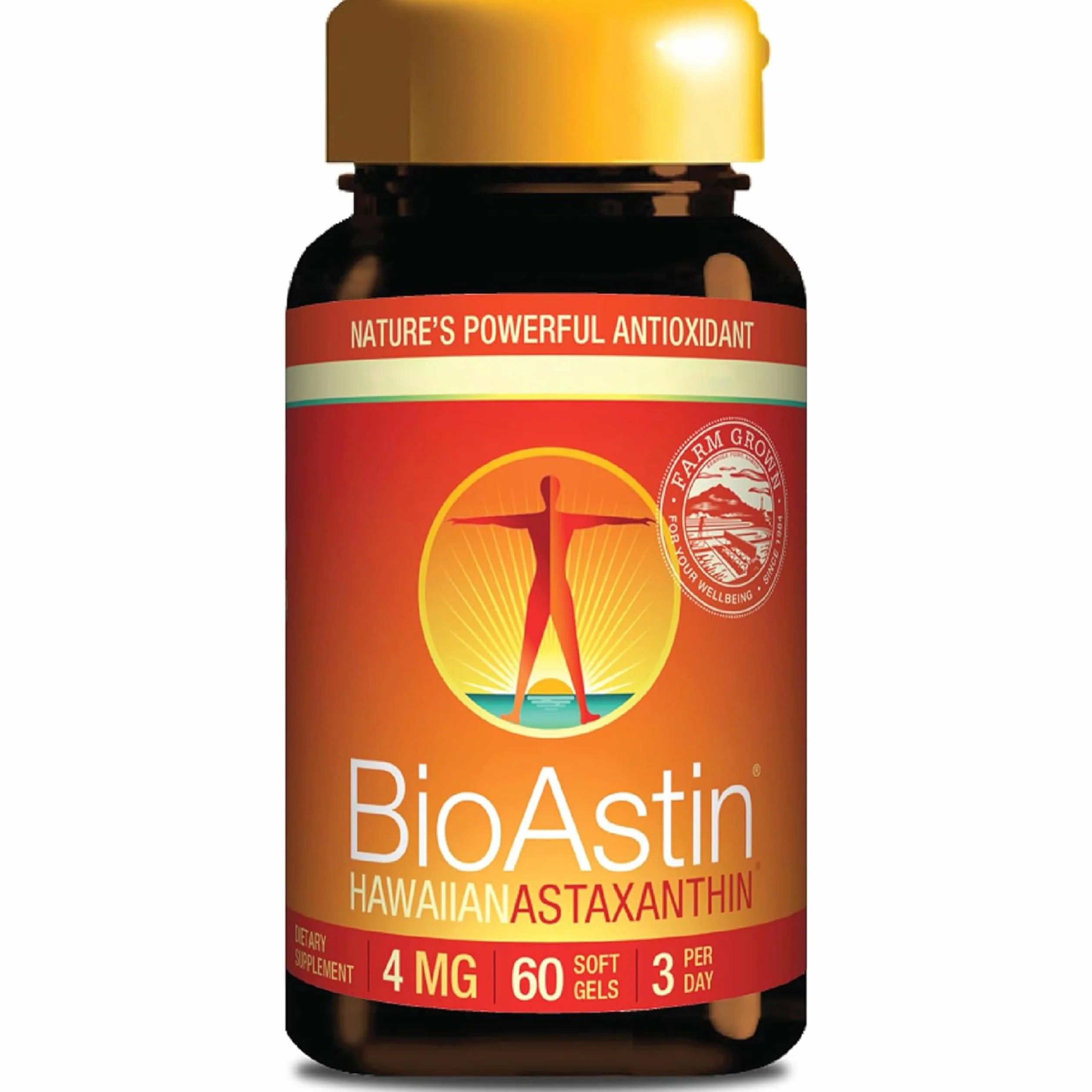 Nutrex Hawaii BioAstin Astaxantina hawaiana 4mg 60 capsule morbide Vitamina E Non OGM