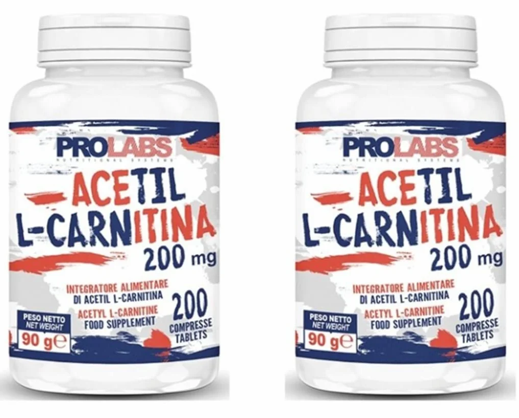 Prolabs Acetil l-carnitina 200 compresse (pack 2 confezioni) - acetyl carnitina