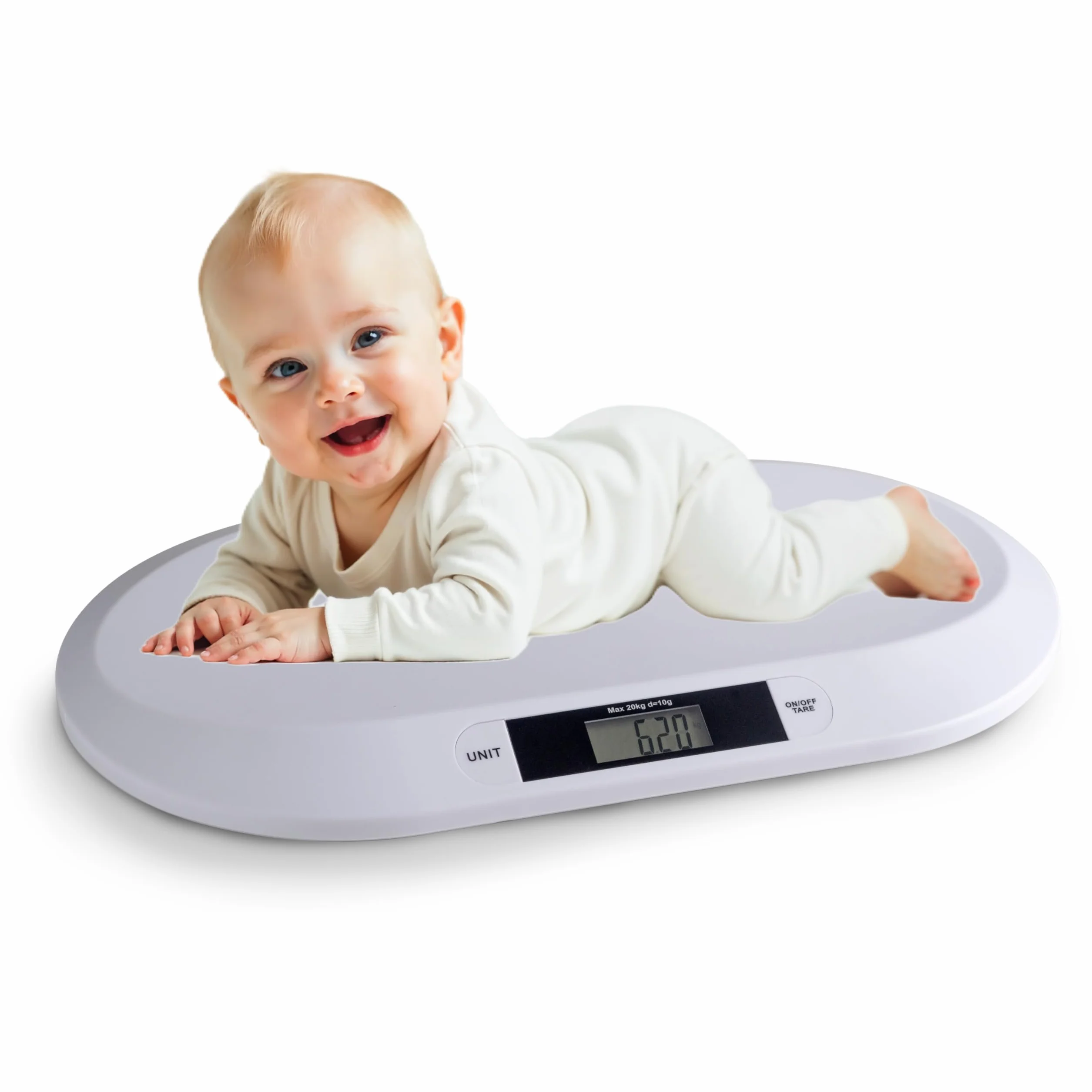 Innoliving INMD-039 Bilancia Baby Digitale, Portata 20 kg, Display LCD, Funzione Tara