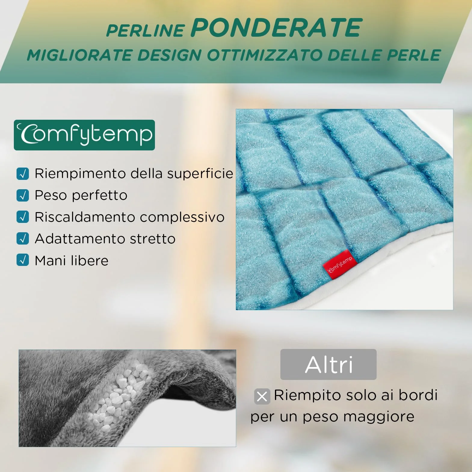 Comfytemp Cuscinetto Termico per Collo, 9 Livelli di Calore, Cuscinetto Termico per Spalla e alla Schiena, Scaldacollo Elettrico per Cervicale, Spegnimento Automatico, Lavabile in Macchina, 48×56cm