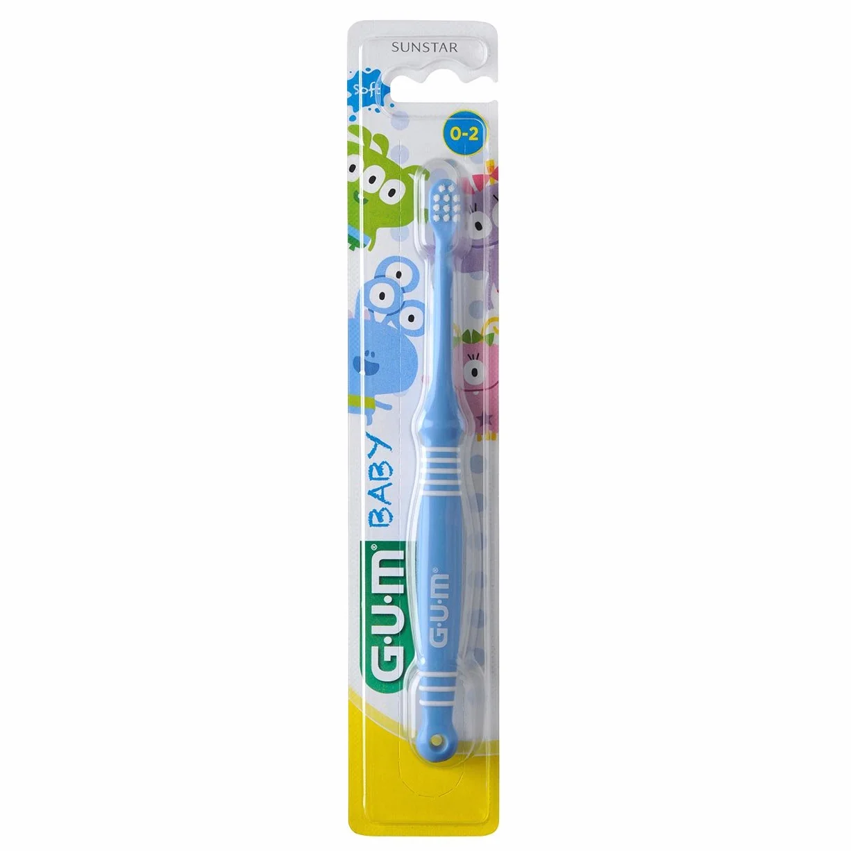 GUM Baby Spazzolino da denti 0 a 2 anni, colore casuale