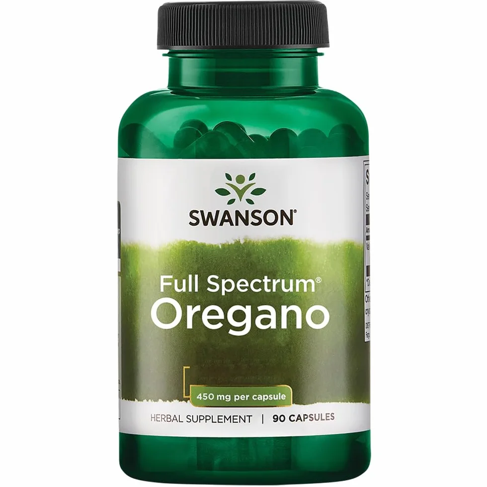 Swanson Full Spectrum Oregano 450mg 90 Capsule Origanum Vulgare