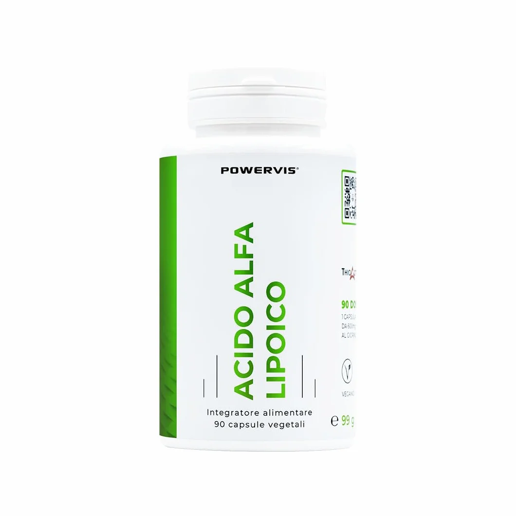 Acido Alfa Lipoico Certificato ThioActive® 600mg 90 capsule Dosaggio elevato Vegan