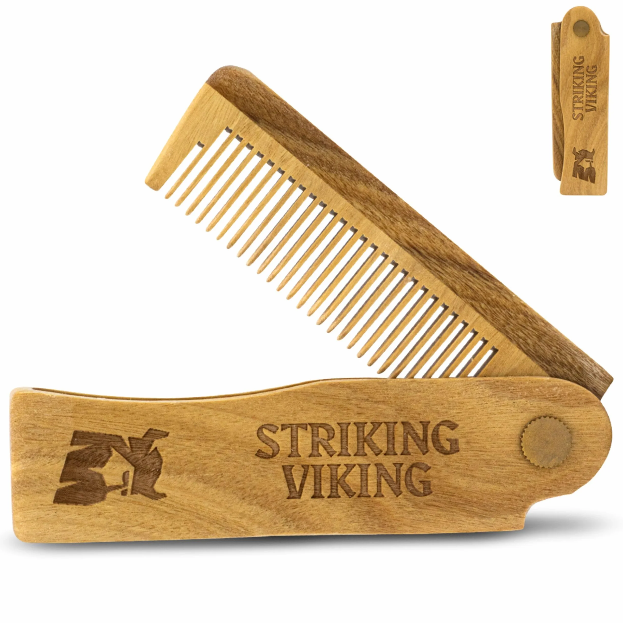 Striking Viking Legno Barba Comb & Case
