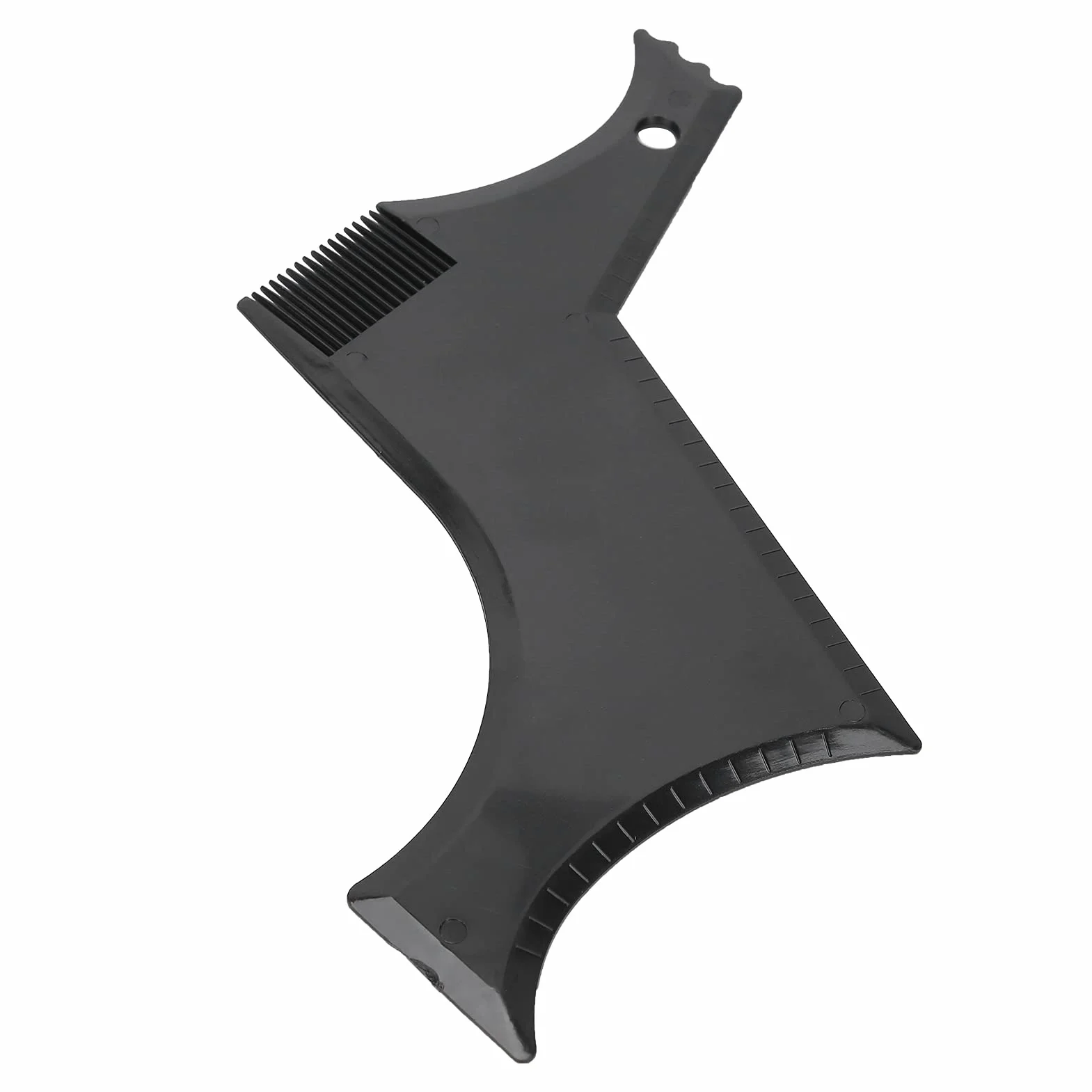 Strumenti per Modellare la Barba, Pettine Barba Uomo, Guida di Bellezza per Barba, Pratico Modello in Plastica per Taglio Perfetto e Rifinitura della Barba, Leggero e Portatile