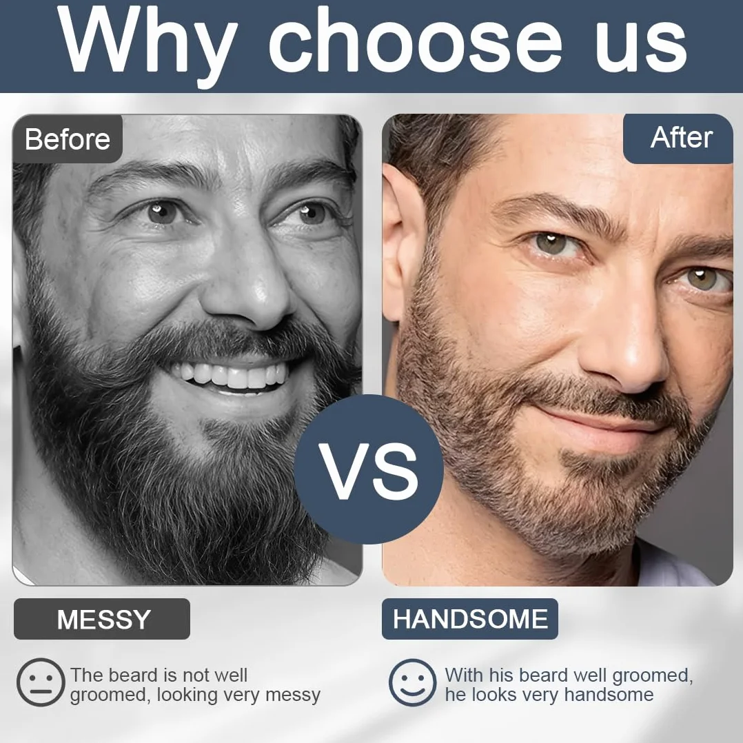 Modello per Barba 3 Pezzi con Pettine per Styling