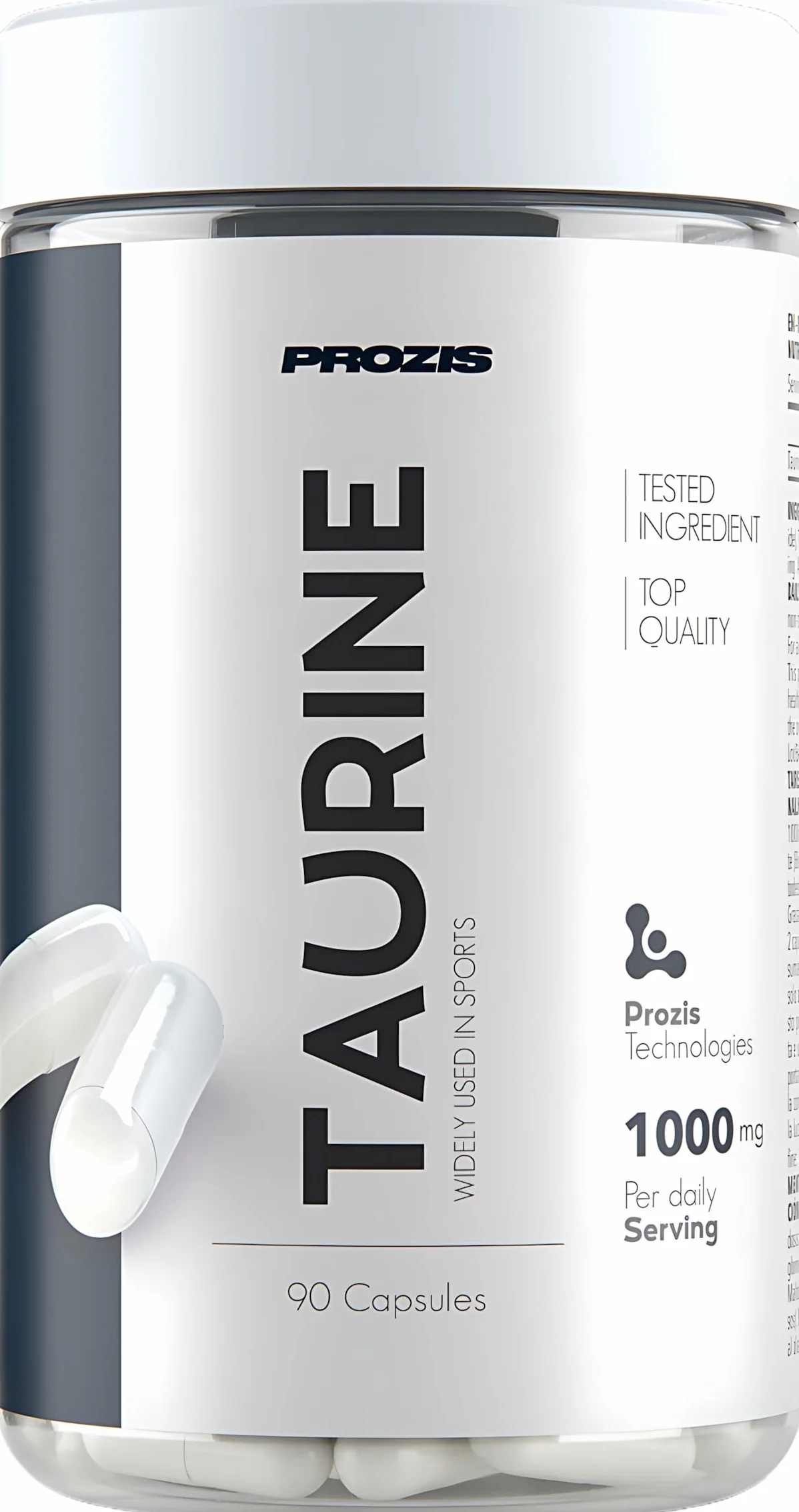 Prozis Taurine 1000 mg 90 kapsułek taurina tabletki