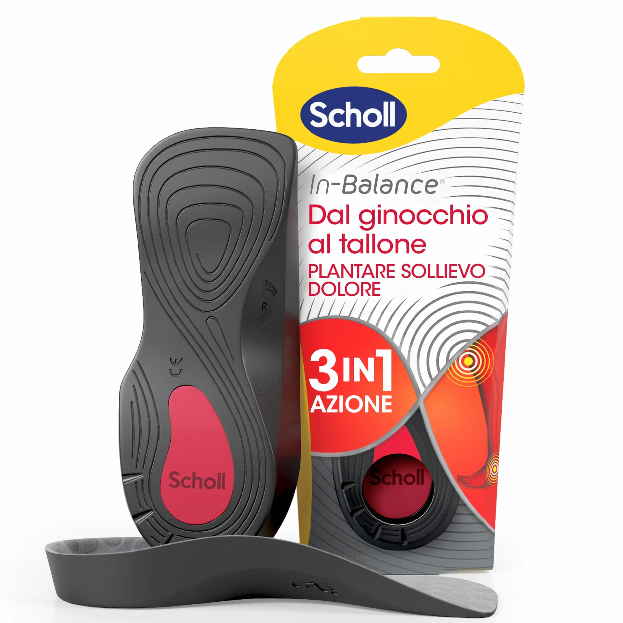 Dr. Scholl's Plantari In-Balance Sollievo Dolore, Taglia M (40-42), Per Uomo e Donna