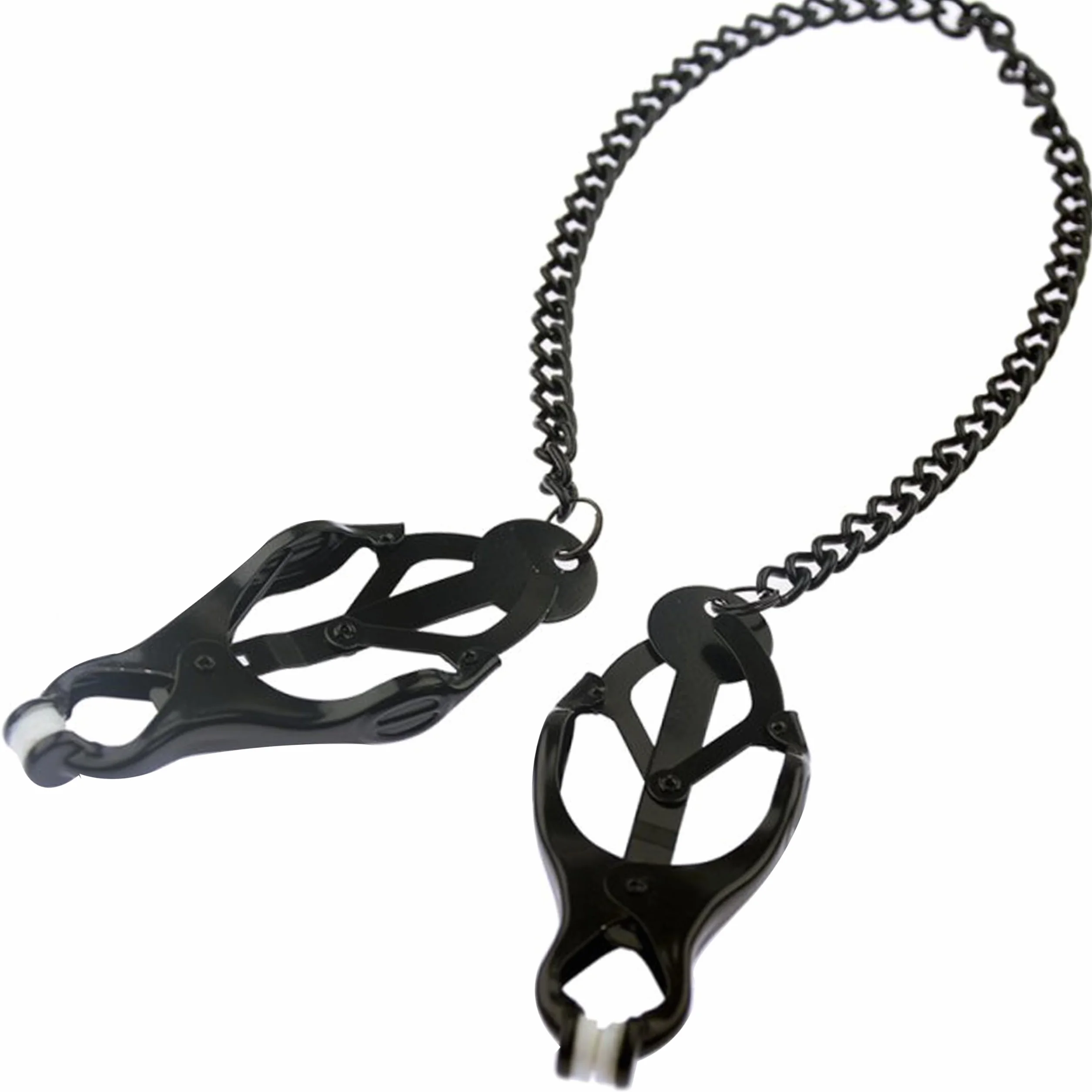 Morsetti per capezzoli per donne - Morsetti per capezzoli neri BDSM, giocattoli intensi per capezzoli per uomini e donne, FOPS regolabili e confortevoli I06-11