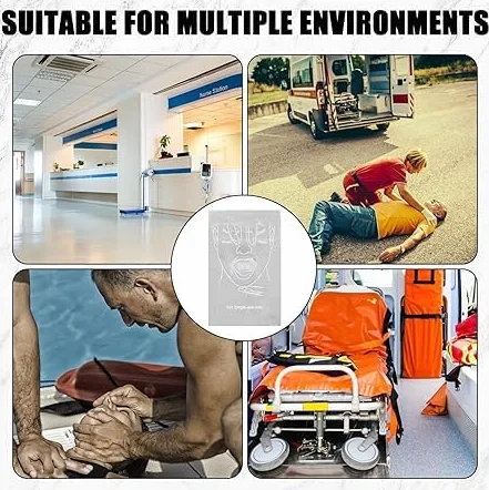 50 pezzi maschera CPR respiratore protezione personale primo soccorso emergenza sacchetto PVC rianimazione