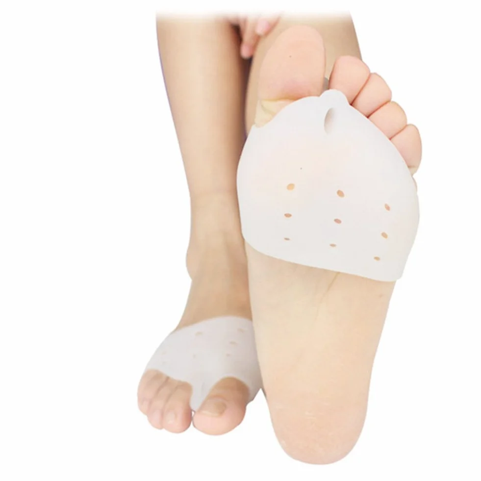 Zehenspreizer Silikon Gel Zehen Separator Set Hallux Korrektur für Frauen Männer 2 Paar