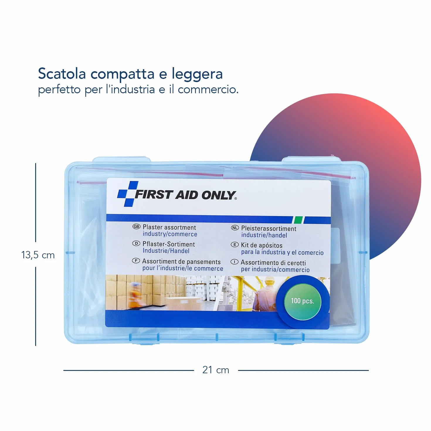 First Aid Only Cerotti Assortimento 100 Pezzi Industria/Commercio