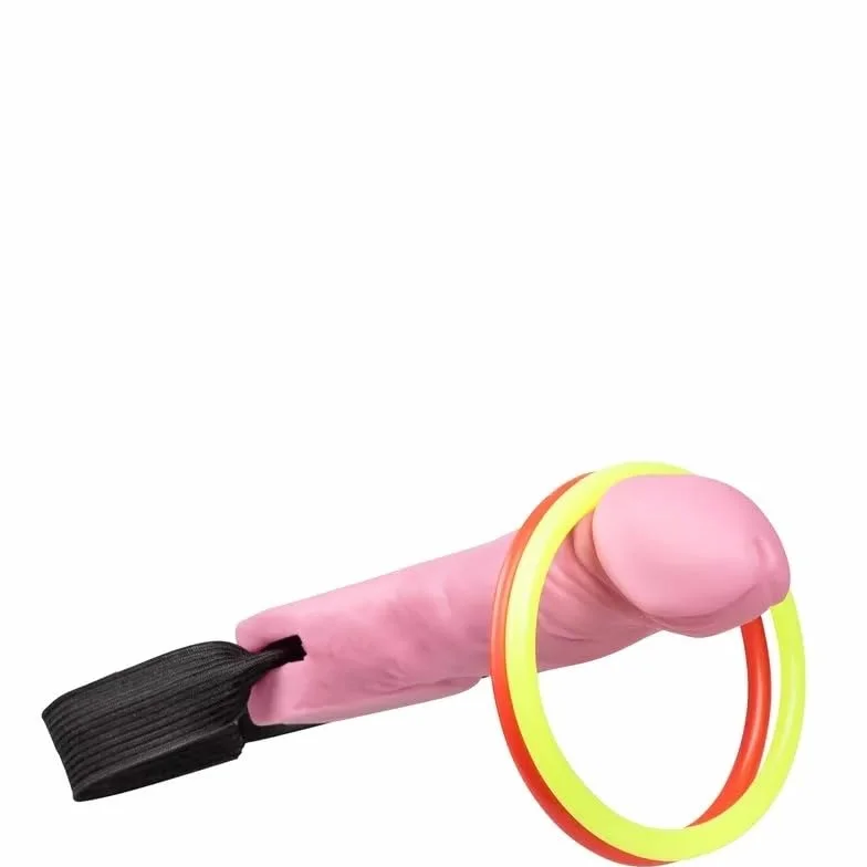 Gioco Lancio degli Anelli con 2 Piselli a Strappo, Addio al nubilato gadget pisello, Giochi addio al nubilato sposa e celibato