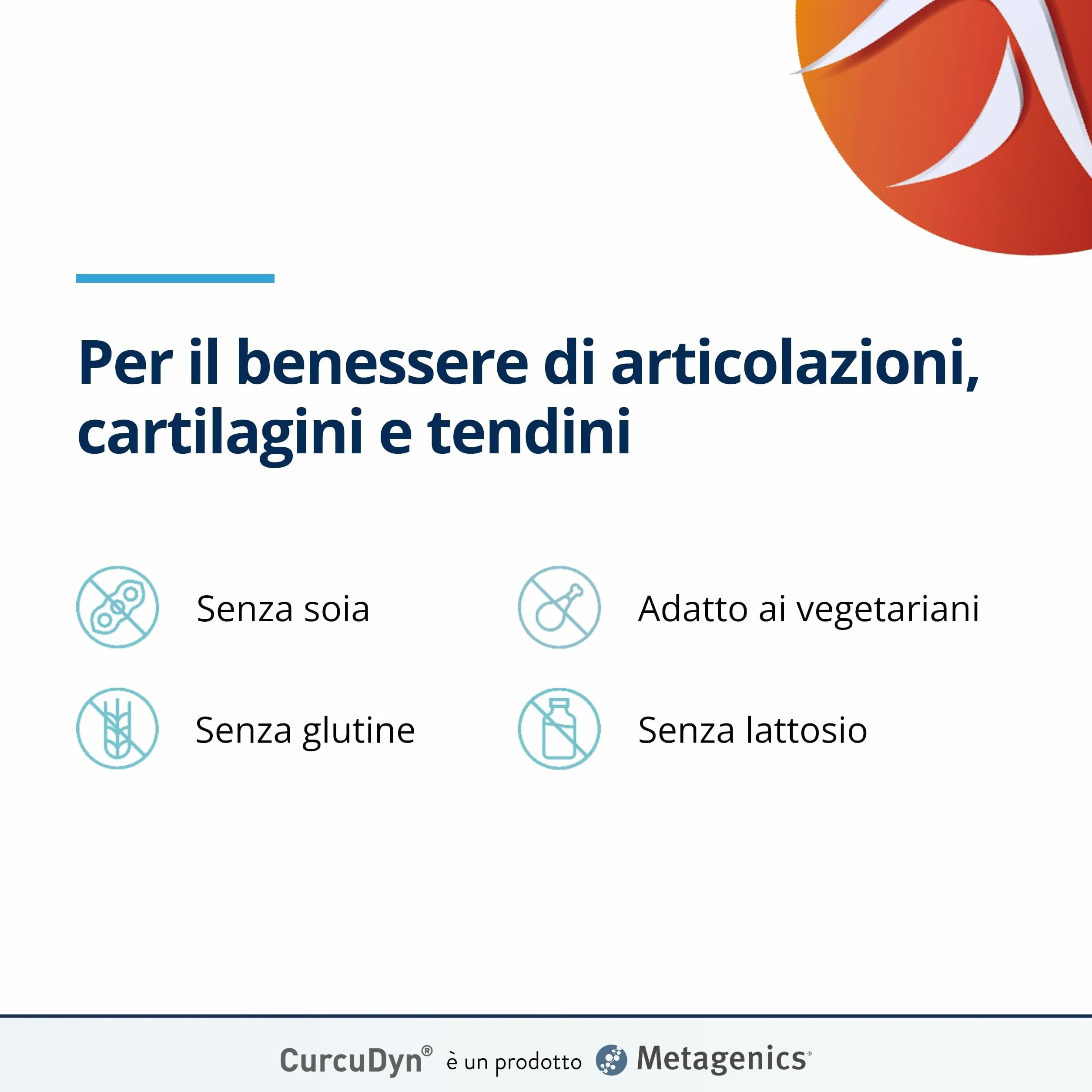 Metagenics CurcuDyn Forte 90 Gellule - Benessere Articolazioni Cartilagini Tendini