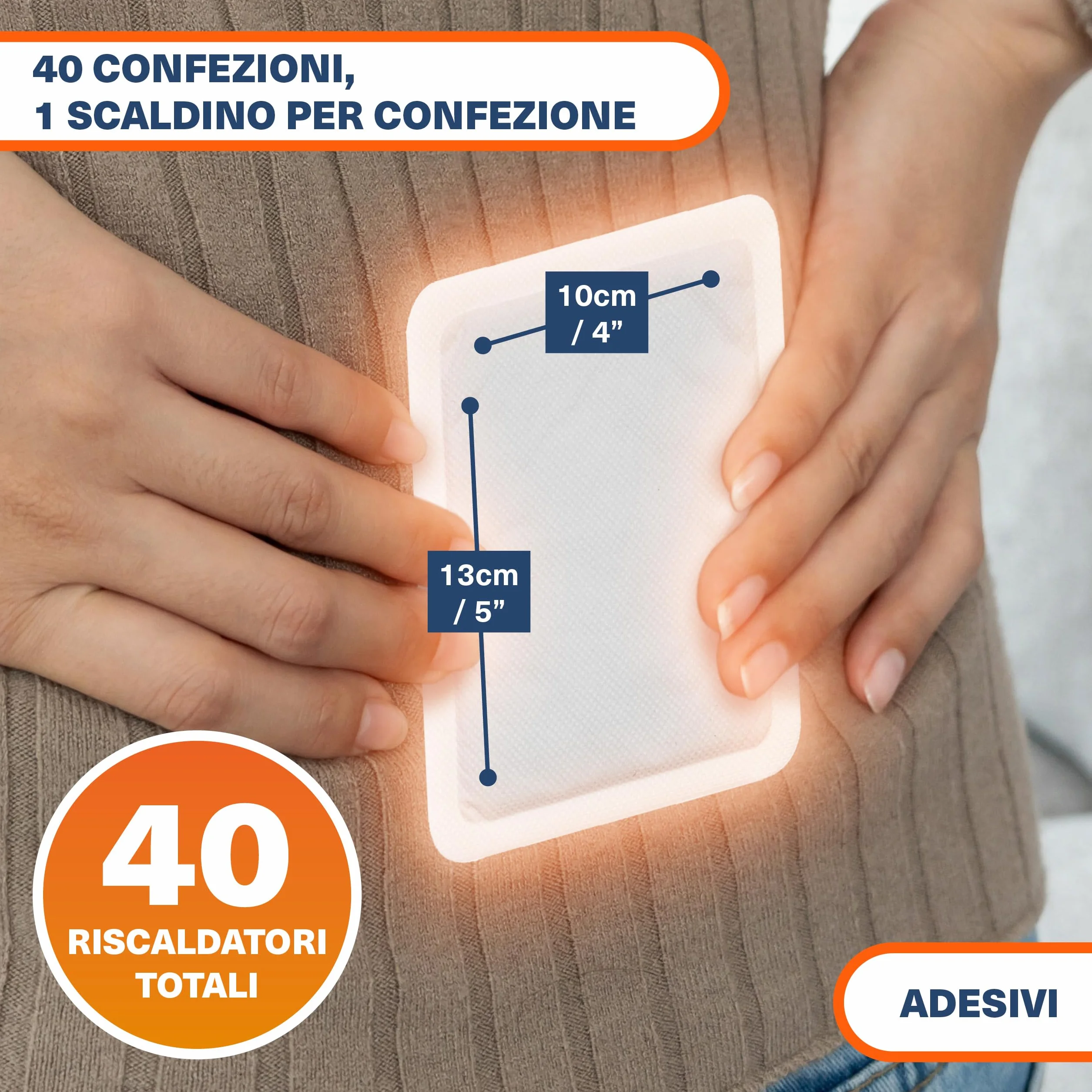 Bramble Scaldamuscoli adesivi cerotti ultrasottili calore mirato 40 sztuk 10 godzin
