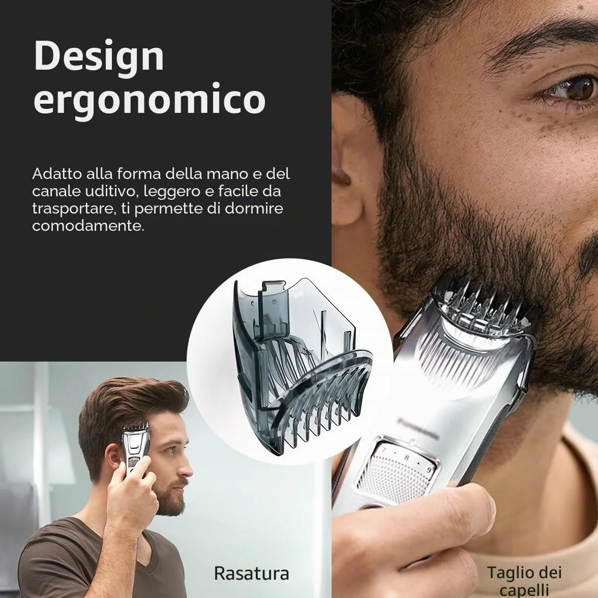 Pettine di ricambio 1-10 mm compatibile Panasonic ER-GB60 ER-GB74 ER-GB70 ER-GB80 per Barba Trimmer
