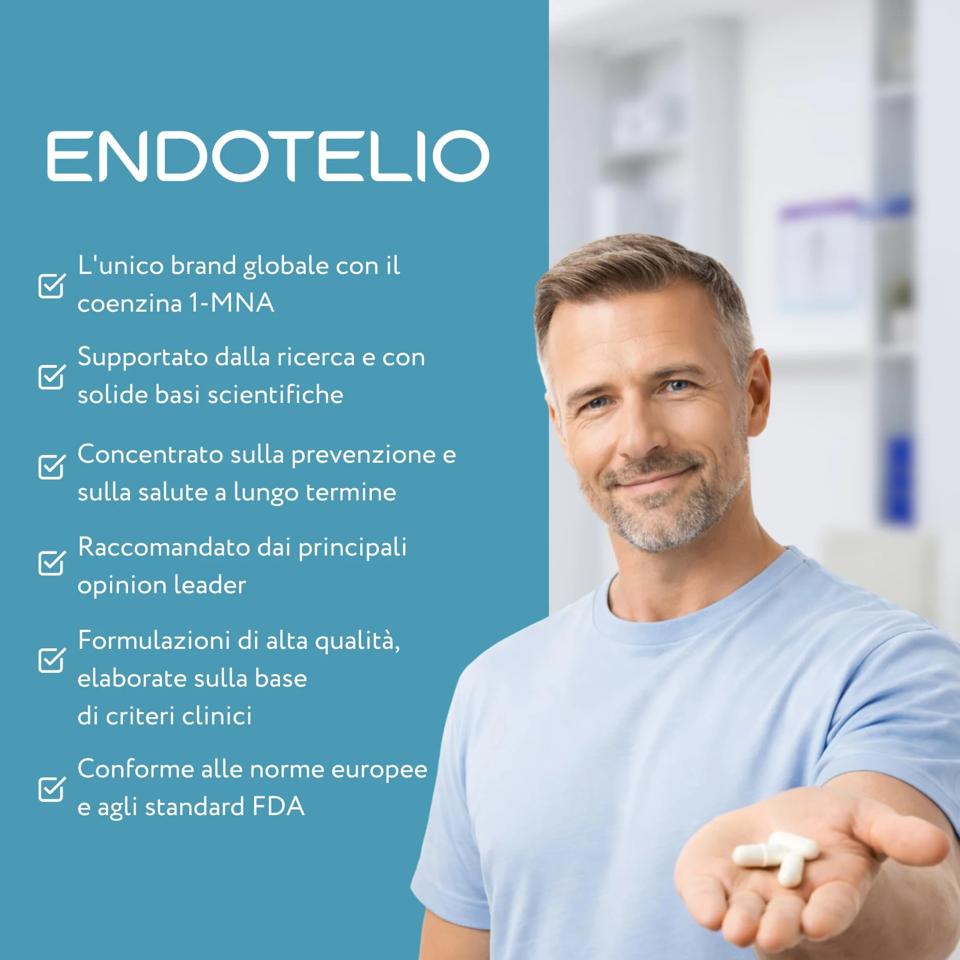 1-MNA Brain, Integratore Anti-Età, Ottimizza Naturalmente NAD+ con Ginkgo Biloba, Zinco, Biotina, Vitamine C, B1, B5, B6, B12, Salute Cellulare, Memoria, Concentrazione, 30 Compresse